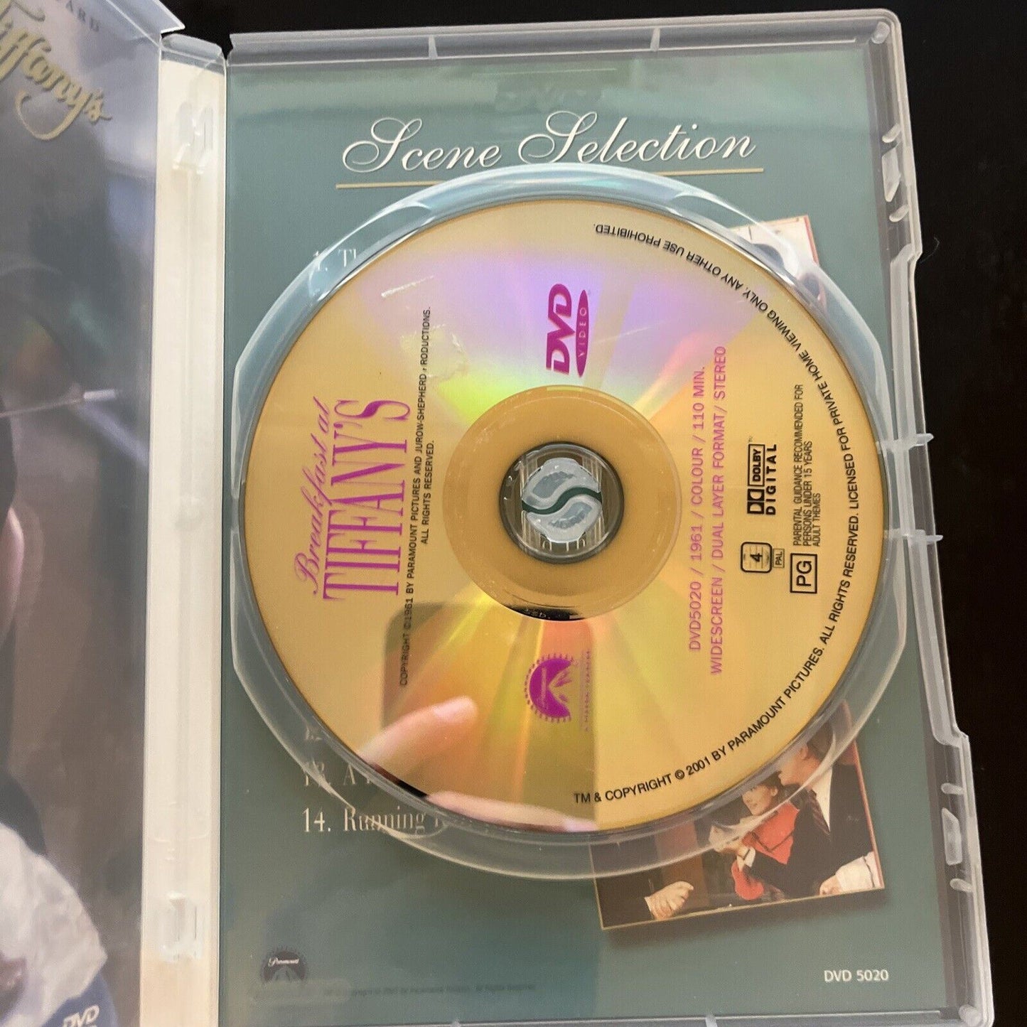 Breakfast At Tiffany's (DVD, 1961) Audrey Hepburn, George Peppard Region 4