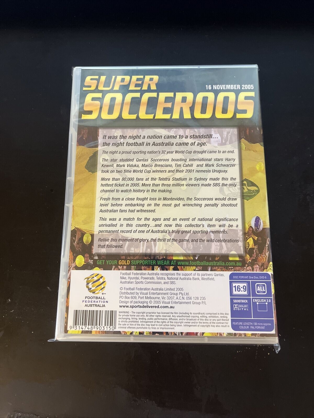Super Socceroos - 16 November 2005 (DVD, 2005) NEW All Regions