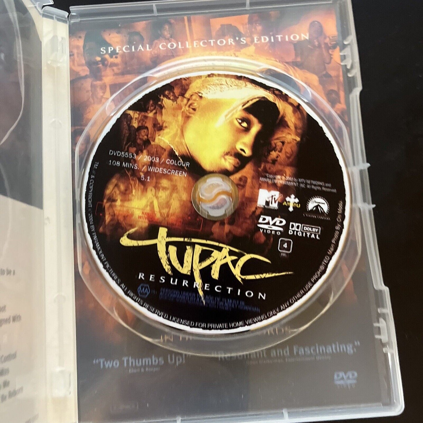 Tupac Resurrection - Special Collector's Edition (DVD, 2003) Region 4