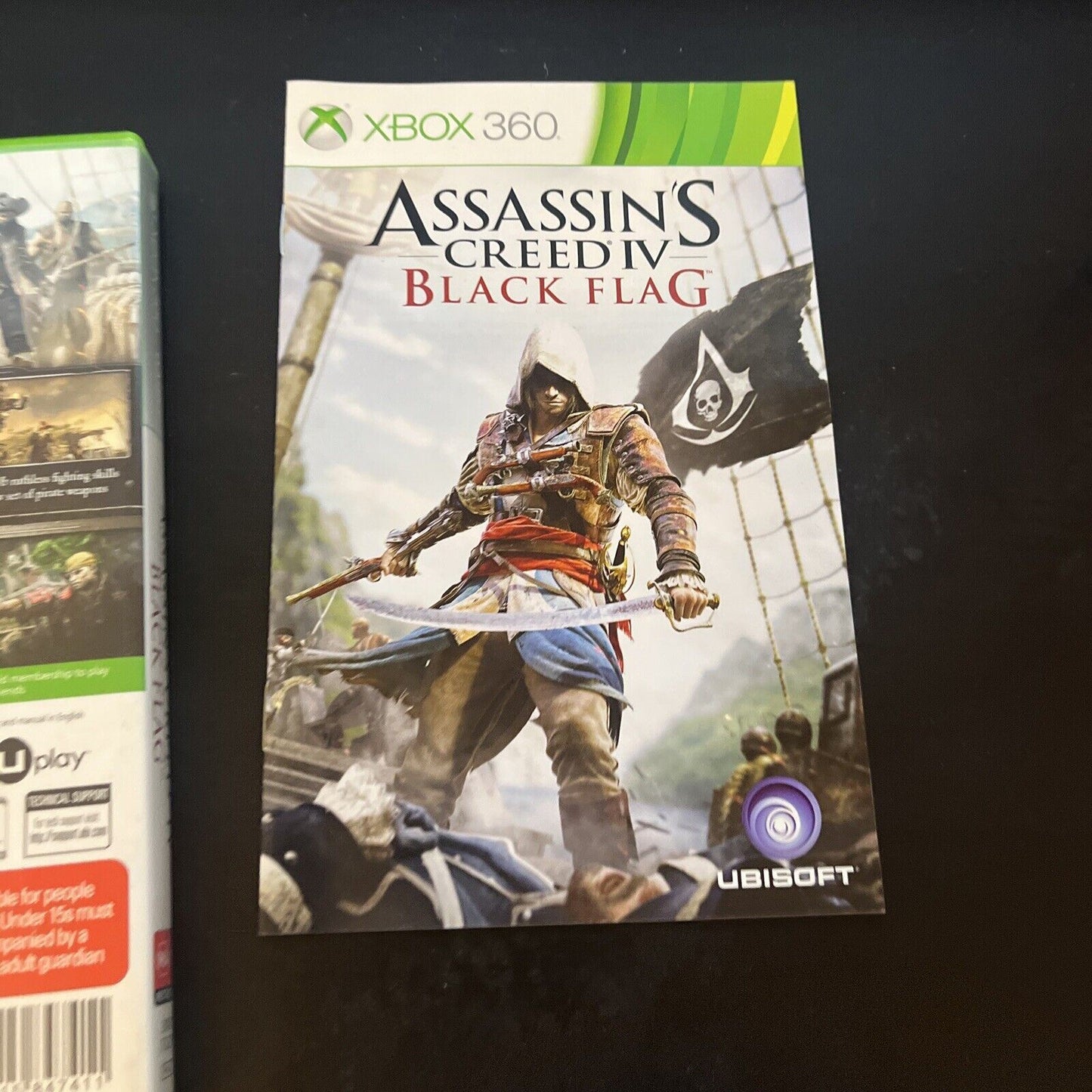 Assassins Creed 4 IV Black Flag Xbox 360 PAL Manual