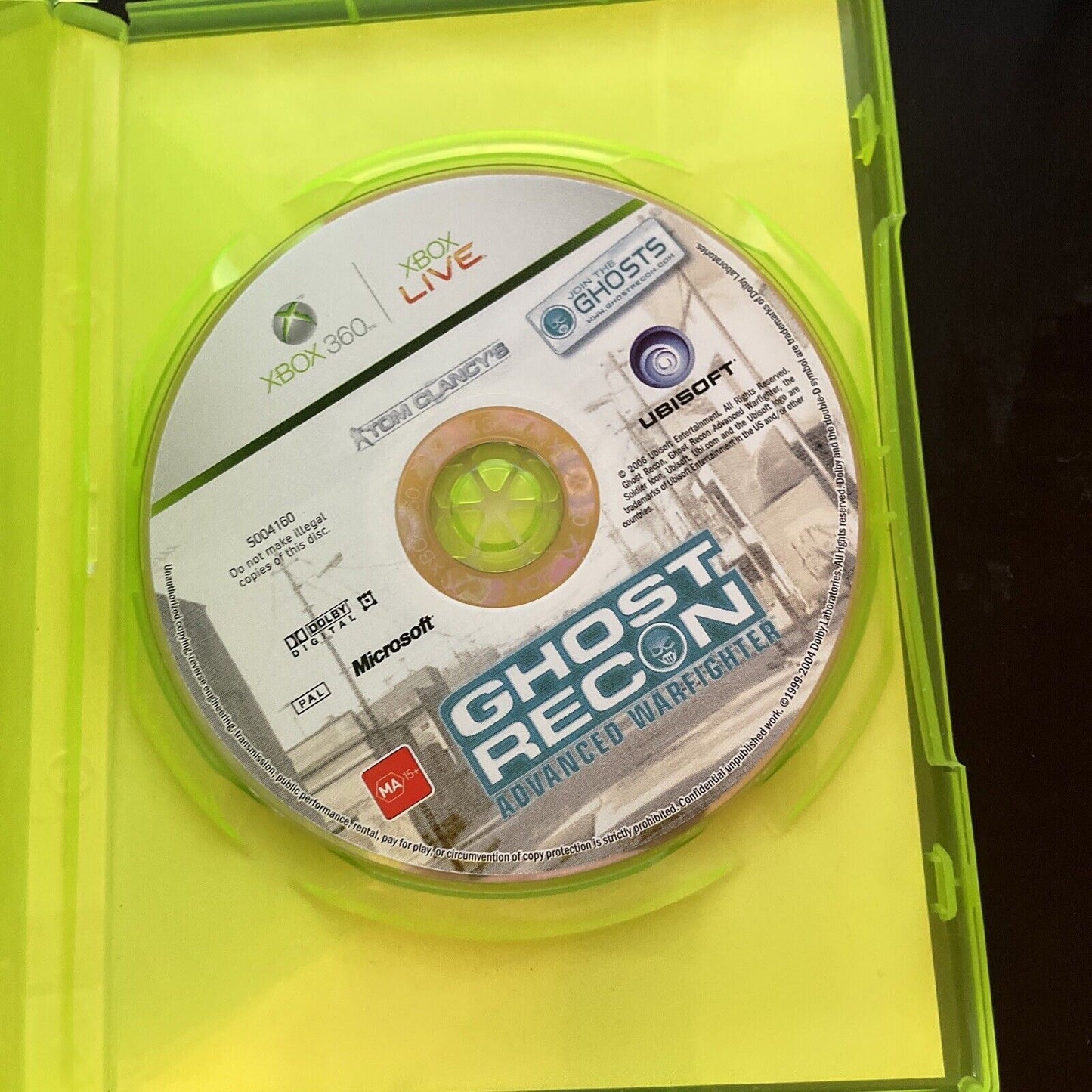 Tom Clancys Ghost Recon Future Soldier Microsoft Xbox 360 Game PAL