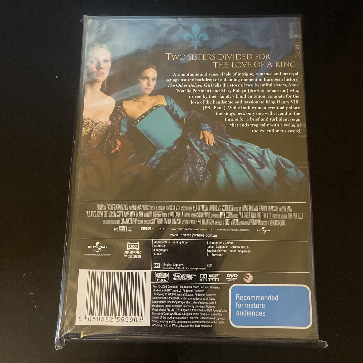 The Other Boleyn Girl (DVD, 2008) Natalie Portman, NEW Region 4 &2