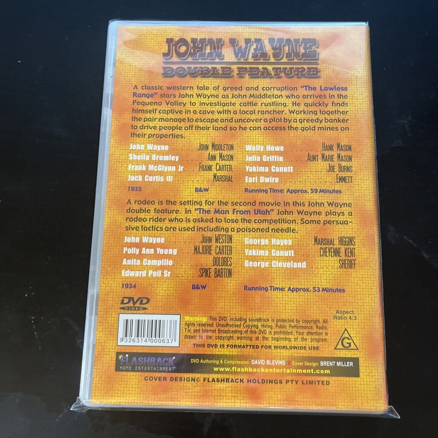 The Lawless Range / The Man From Utah (DVD, 1935) John Wayne NEW All Regions