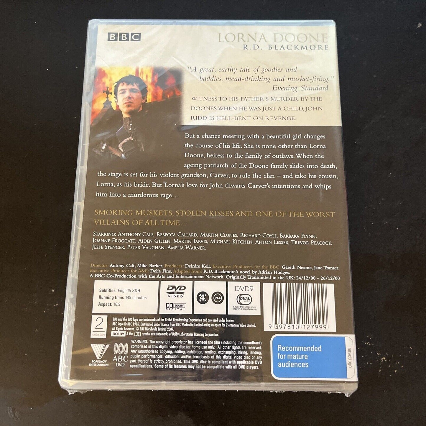 Lorna Doone (DVD, 1990) Michael MacKenzie, Sean Bean, Clive Owen BBC NEW Region4
