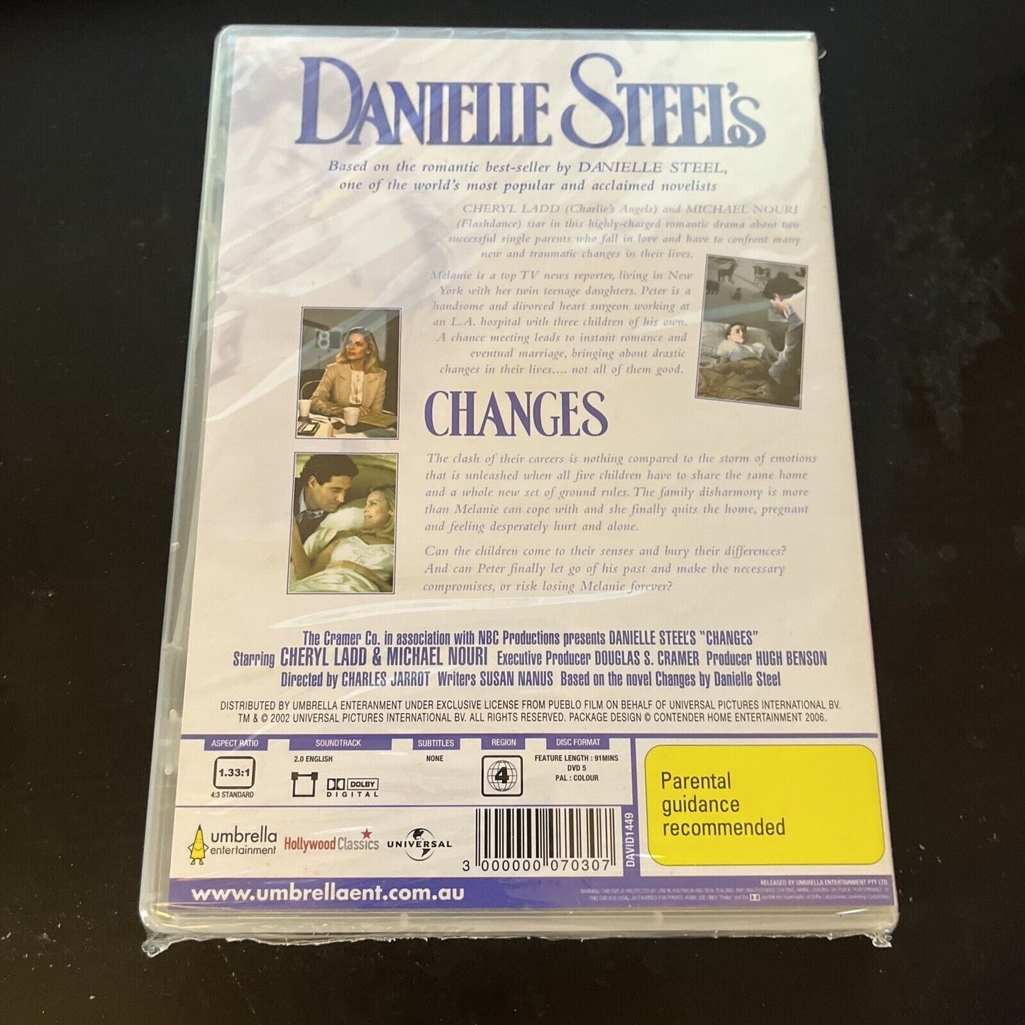 Danielle Steel's - Changes (DVD, 1991) Cheryl Ladd, Michael Nouri, NEW Region 4