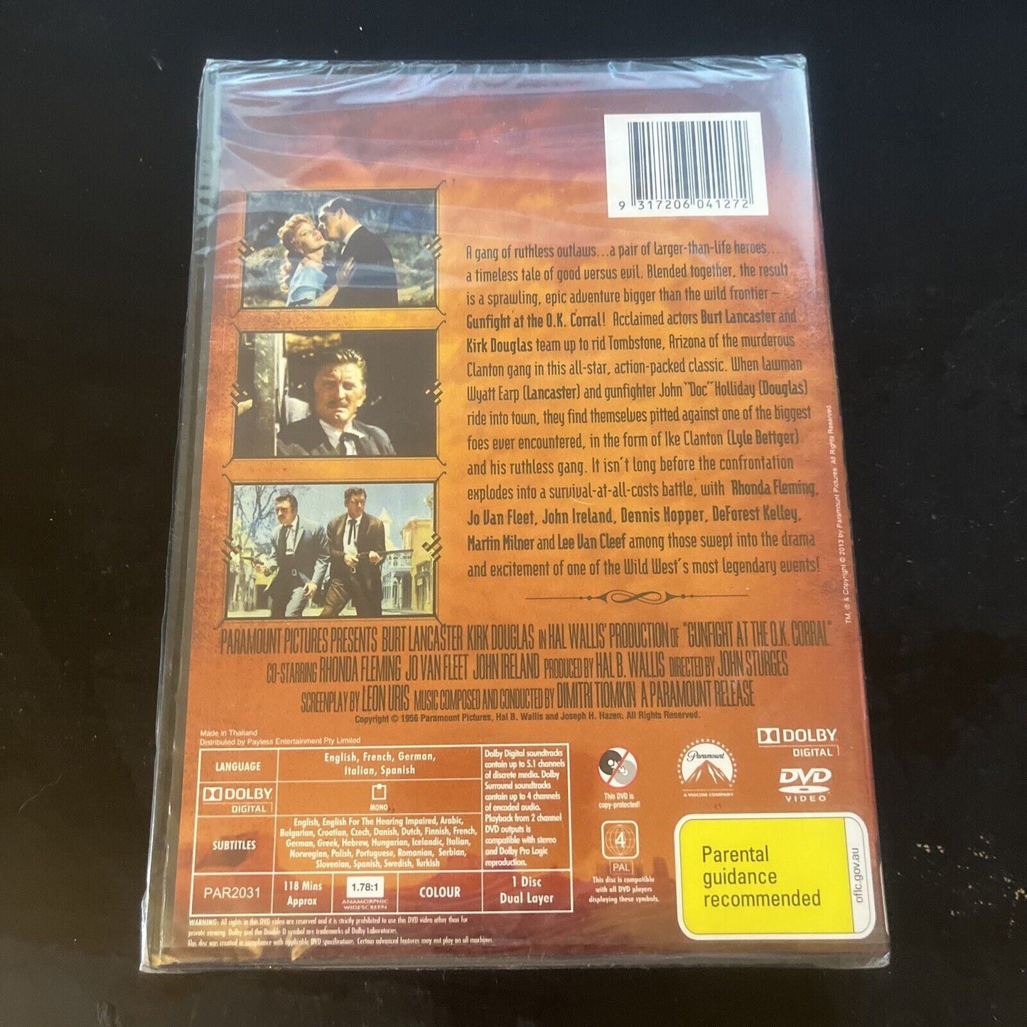 *New Sealed* Gunfight At The O.K. Corral (DVD, 1957) Burt Lancaster Region 4