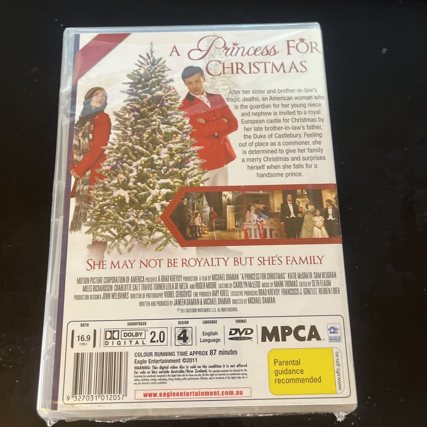 A Princess For Christmas (DVD, 2011) Roger Moore, Katie McGrath, NEW Region 4