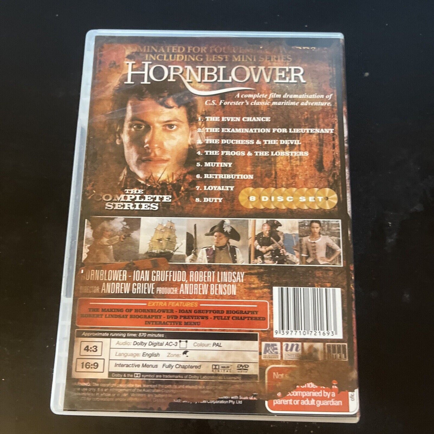 C.S. Forester's Hornblower - Complete Series (DVD, 2001, 8-Disc) All Regions