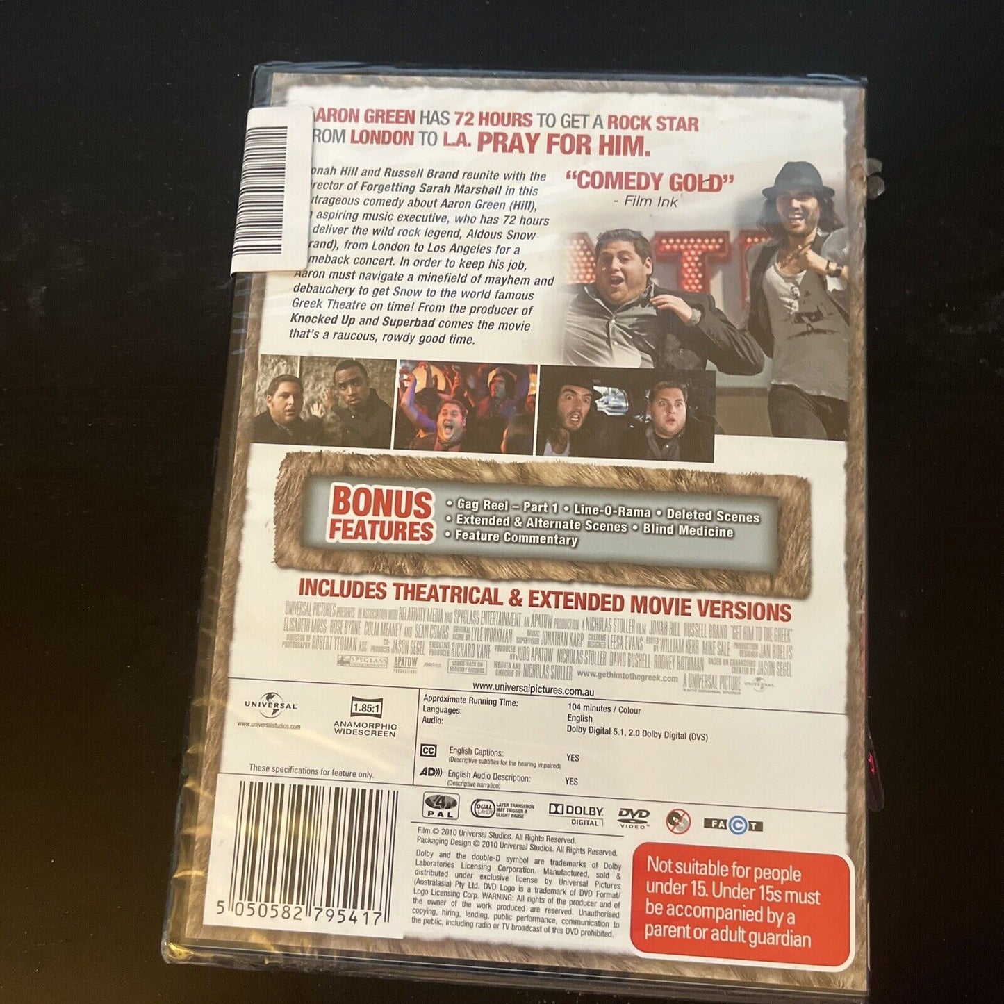 *New Sealed* Get Him To The Greek (DVD, 2010) Jonah Hill, Russell Brand Region 4