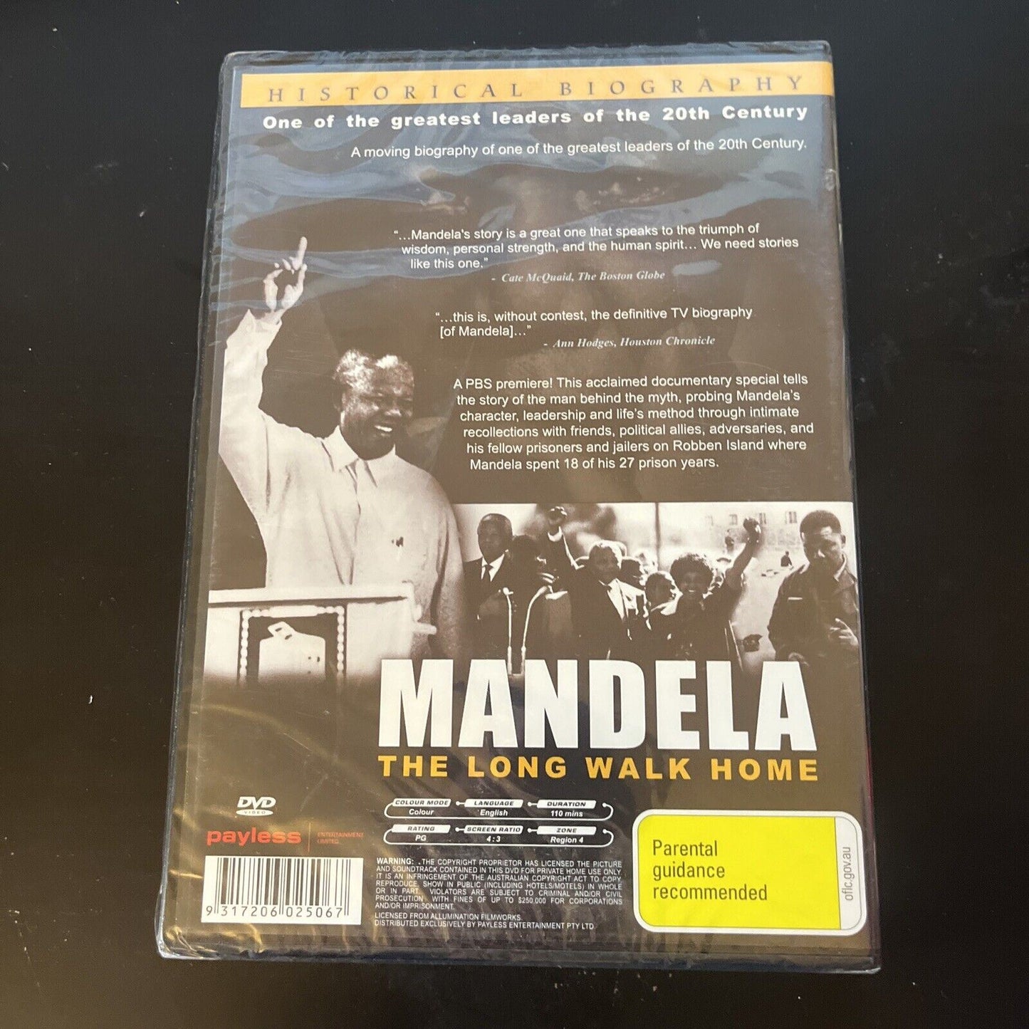 *New Sealed* Mandela - The Long Walk Home (DVD, 1999) Nelson Mandela Region 4
