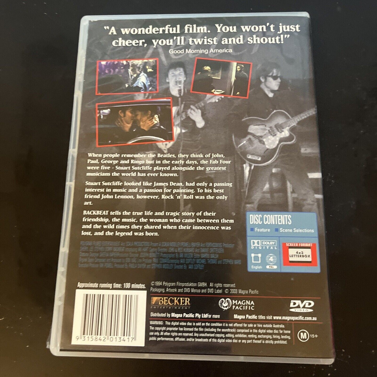 Backbeat (DVD, 1994) Ian Hart, Stephen Dorff, Sheryl Lee Region 4 NEW