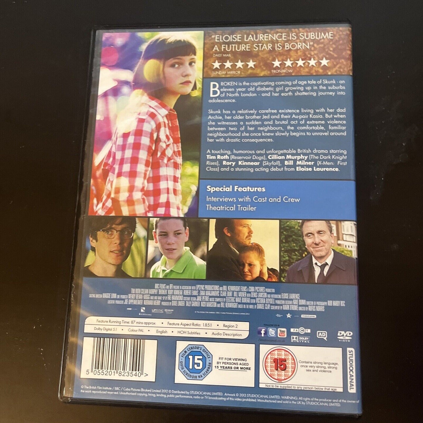 Broken (DVD, 2012) Charlie Booty, Lily James, Tim Roth British Film Region 2 NEW