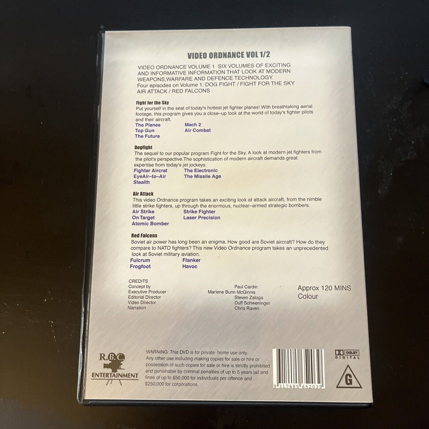 Video Ordnance 1 & 2: Dog Fight for the Sky / Air Attack Red Falcons DVD NEW