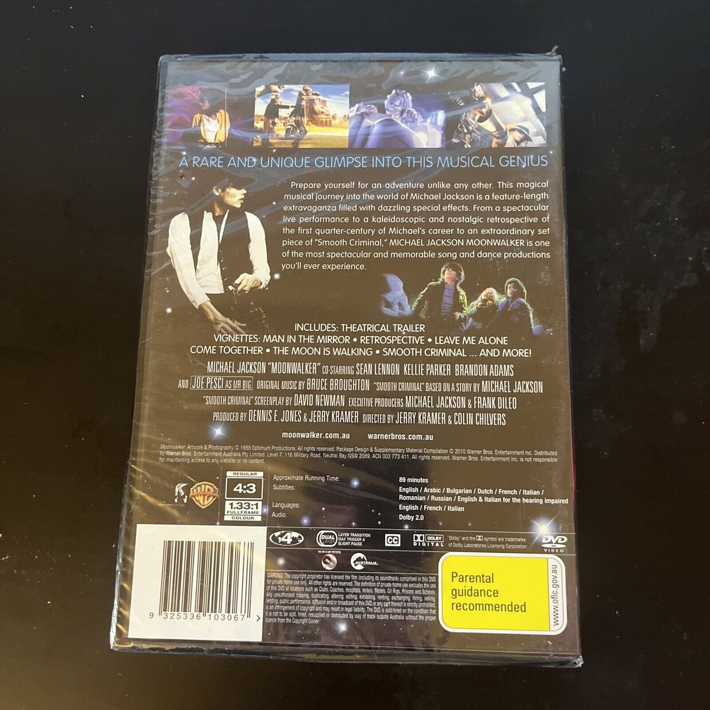 *New Sealed* Moonwalker (DVD, 1988) Michael Jackson, Sean Lennon Region 4