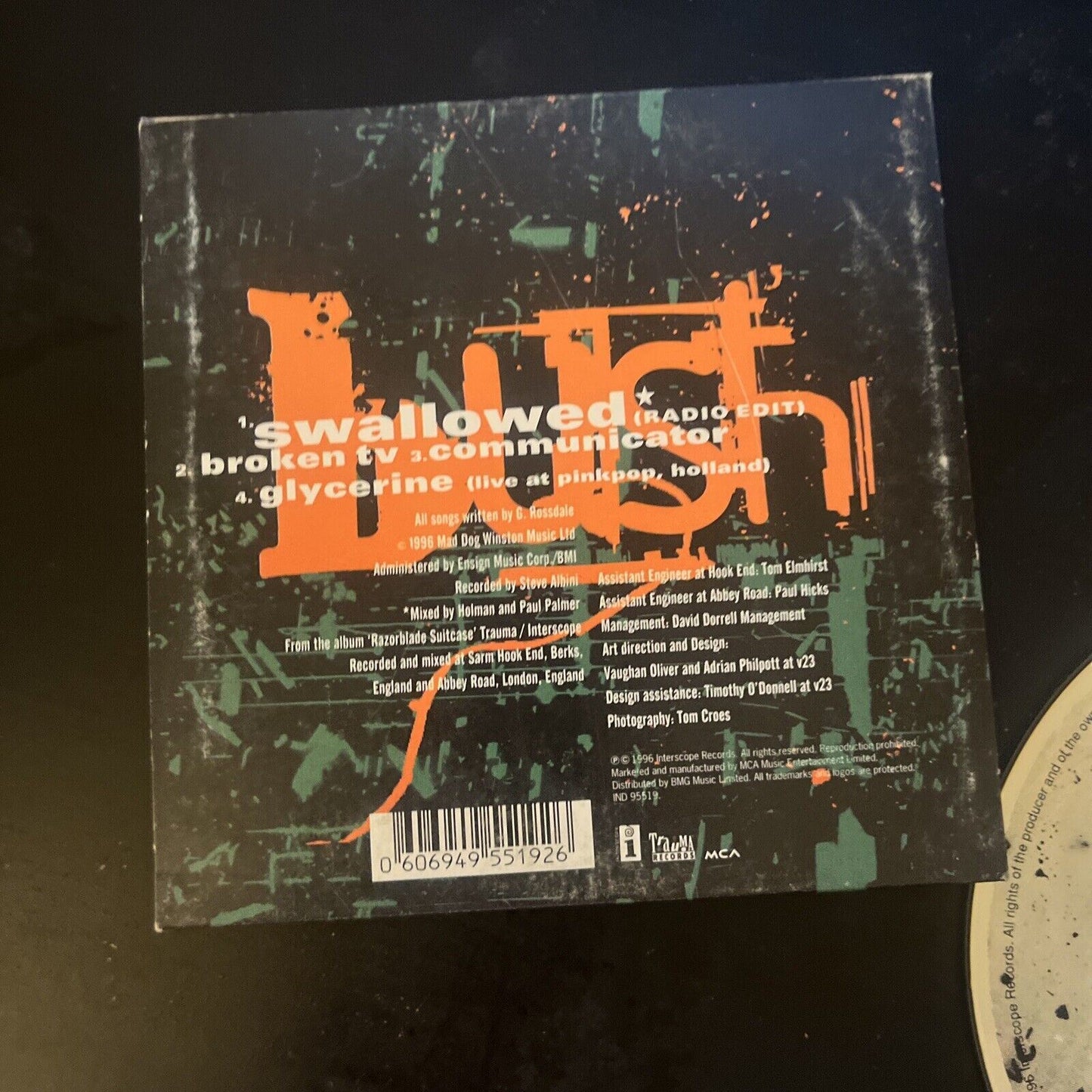 Bush - Swallowed (CD, 1996) Single
