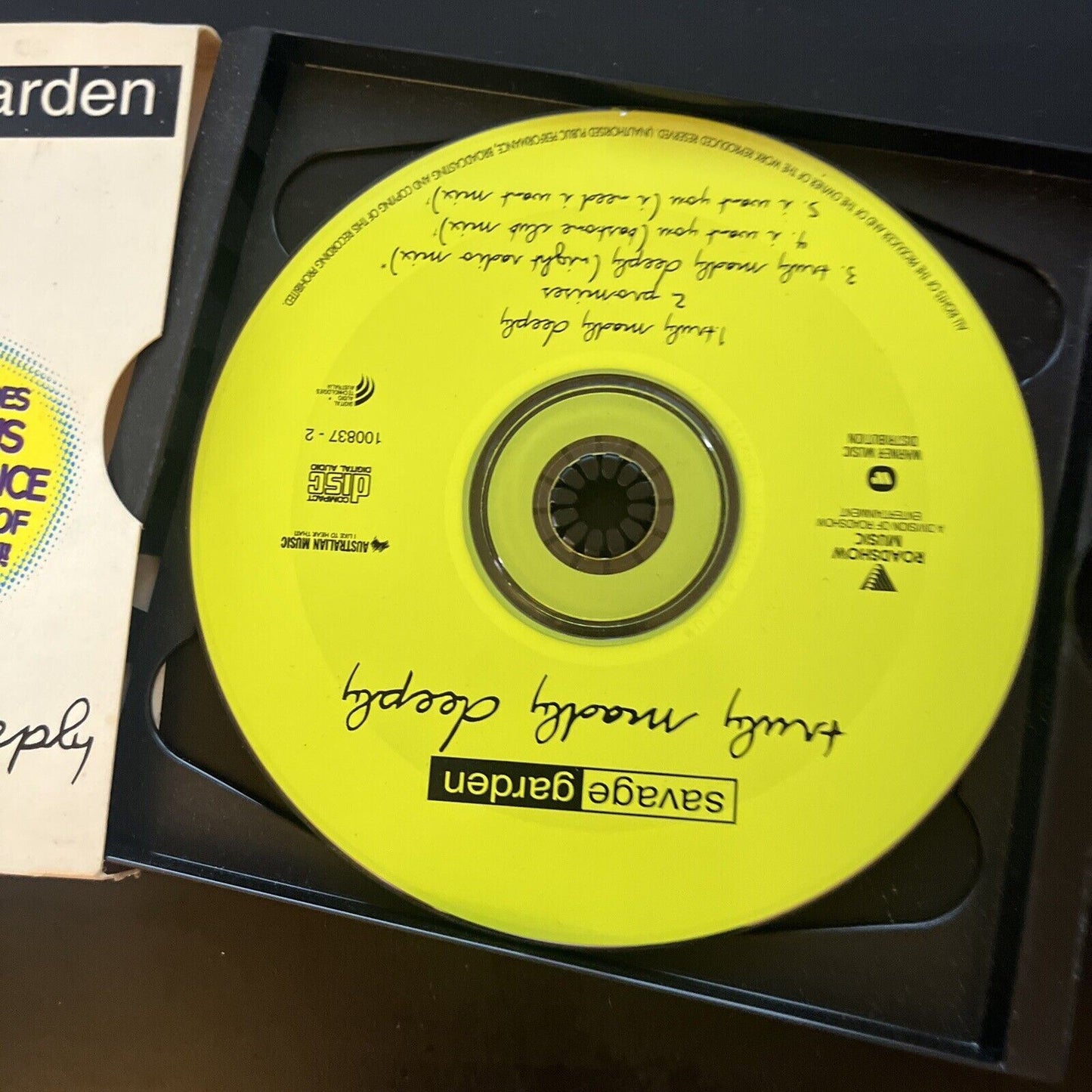 Savage Garden - Truly Madly Deeply CD Single 1997 Warner Music
