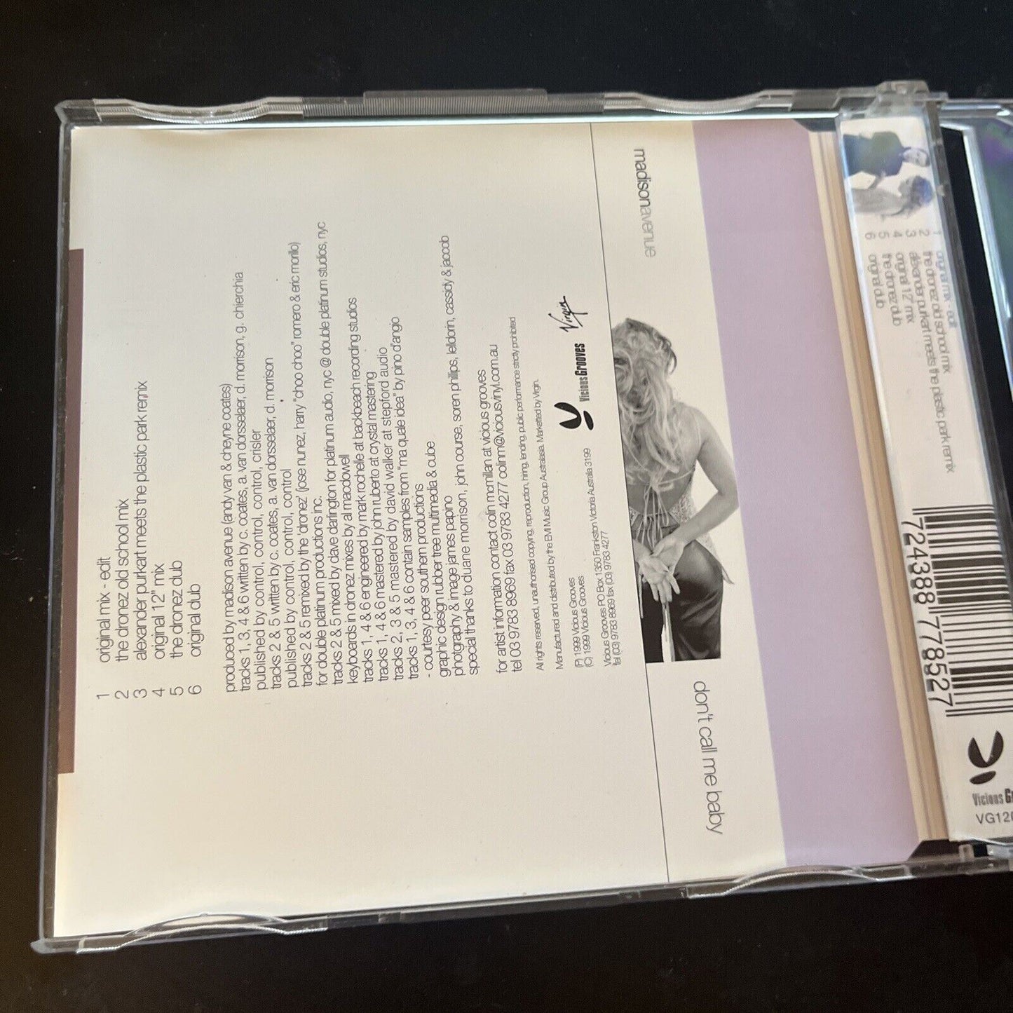 Madison Avenue - Don't Call Me Baby (CD, 1999) Single