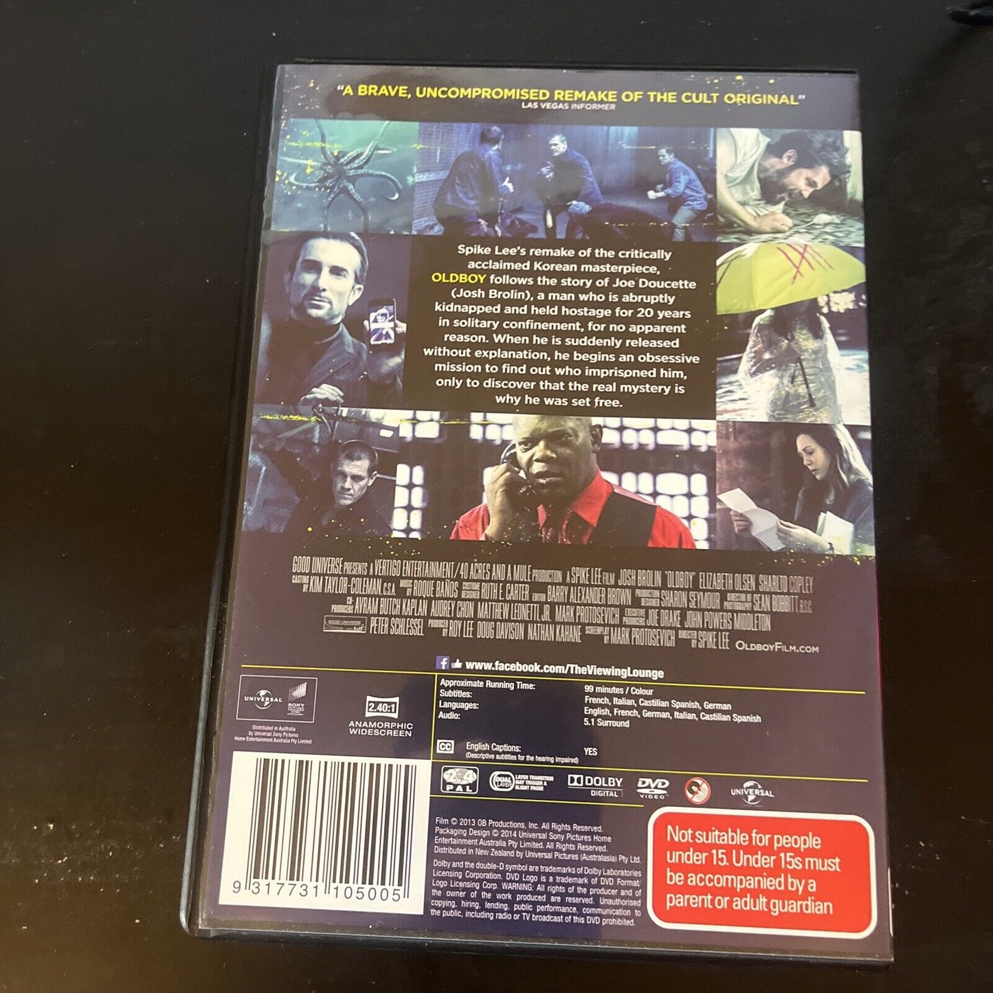 Oldboy (DVD, 2013) Josh Brolin, Elizabeth Olsen Region 4 &2 NEW