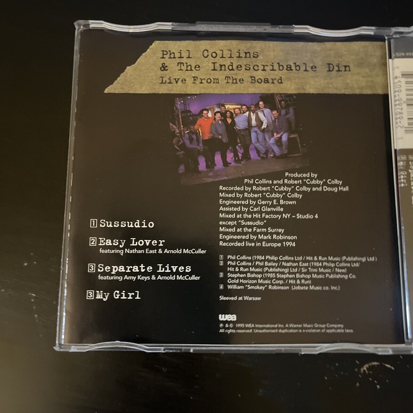 Phil Collins - Live From The Board - Official Bootleg (CD, 1995)