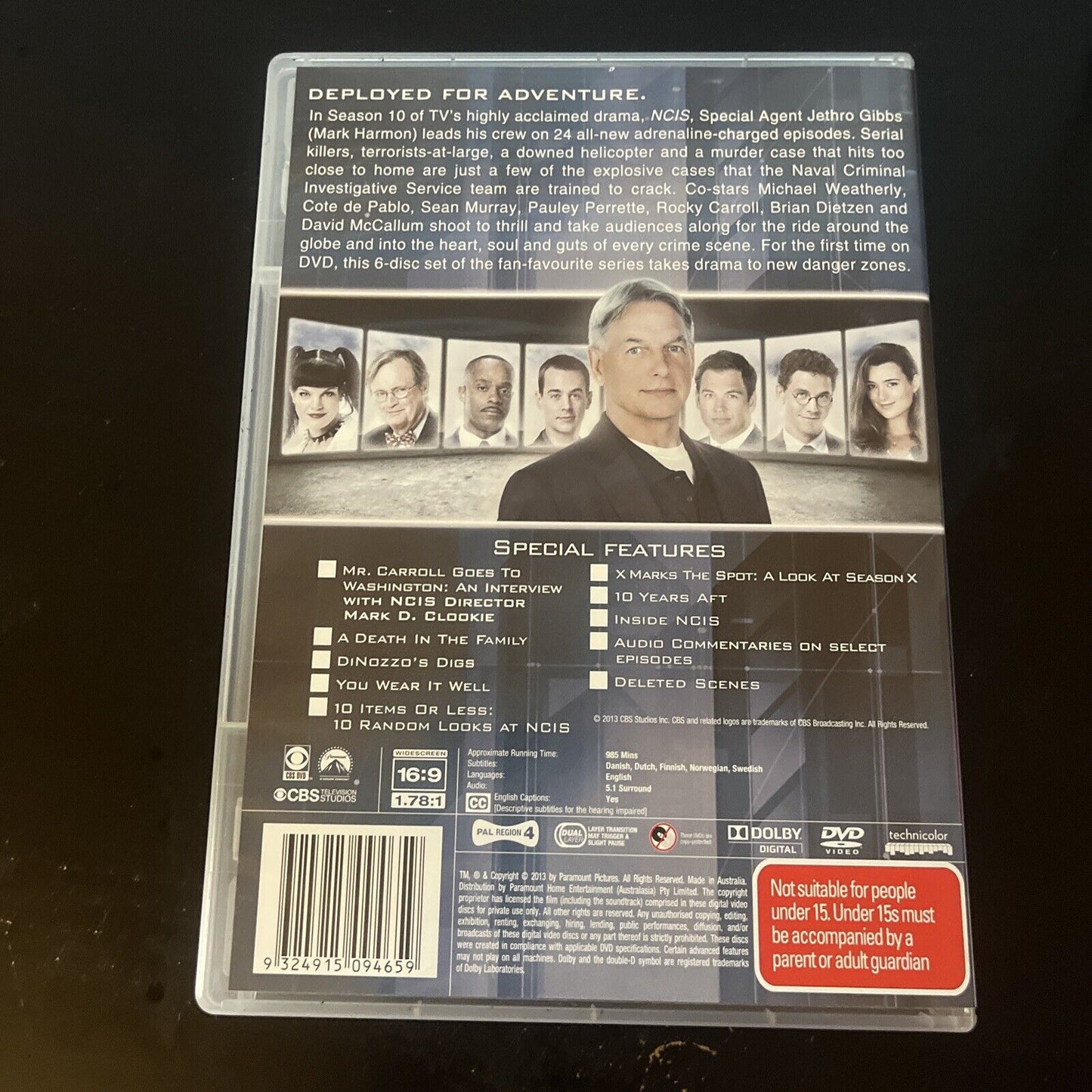 NCIS : Season 10 (DVD, 2012, 6-Disc) Mark Harmon, Michael Weatherly NEW Region 4