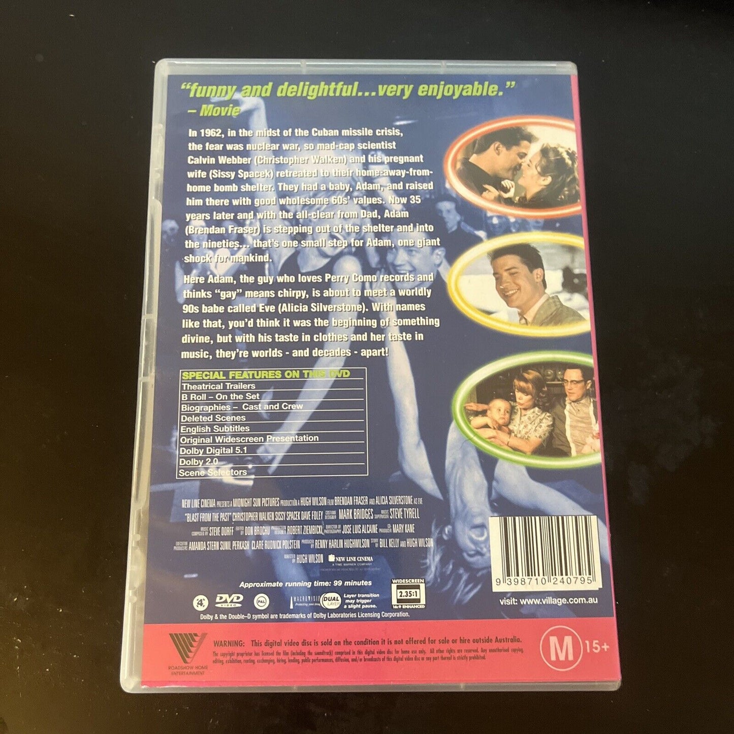 Blast From The Past (DVD, 1999) Brendan Fraser, Alicia Silverstone, NEW Region 4