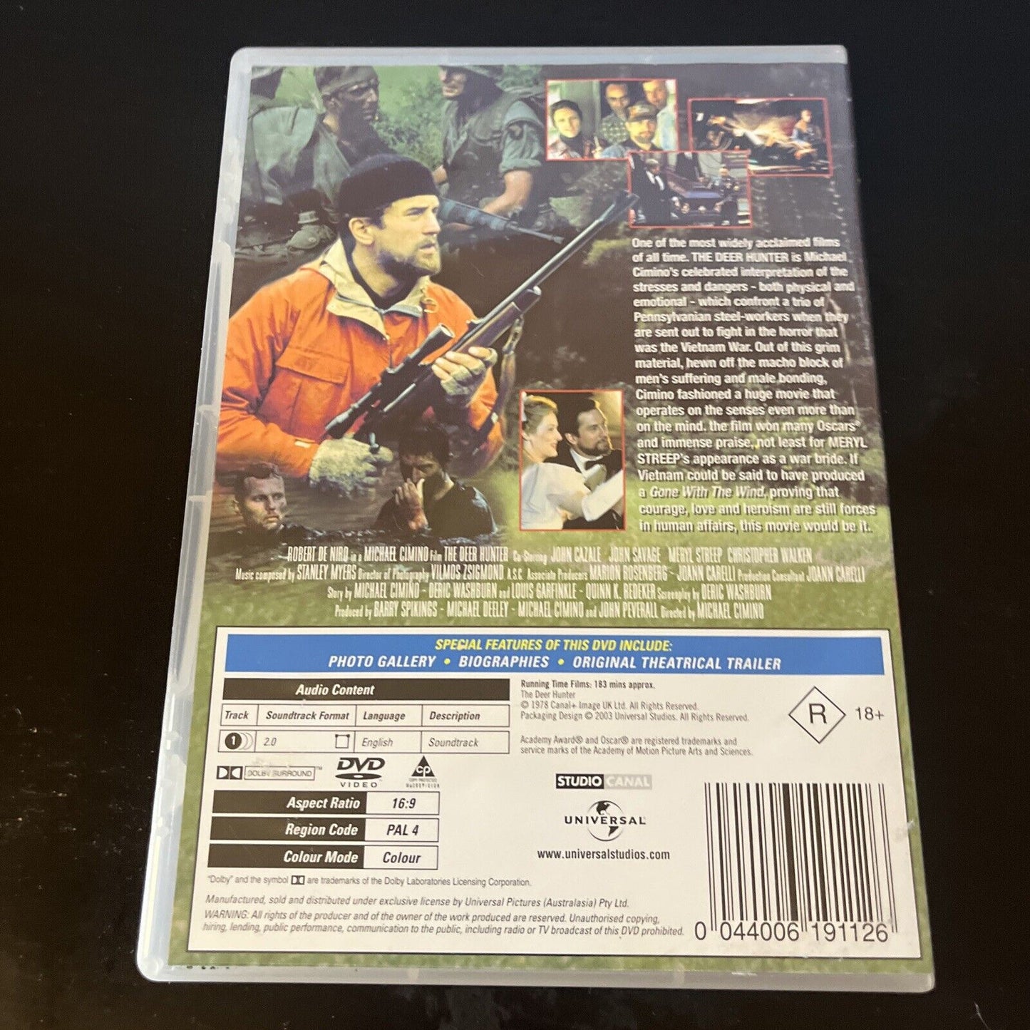The Deer Hunter (DVD, 1978) Robert De Niro, Christopher Walken NEW Region 4