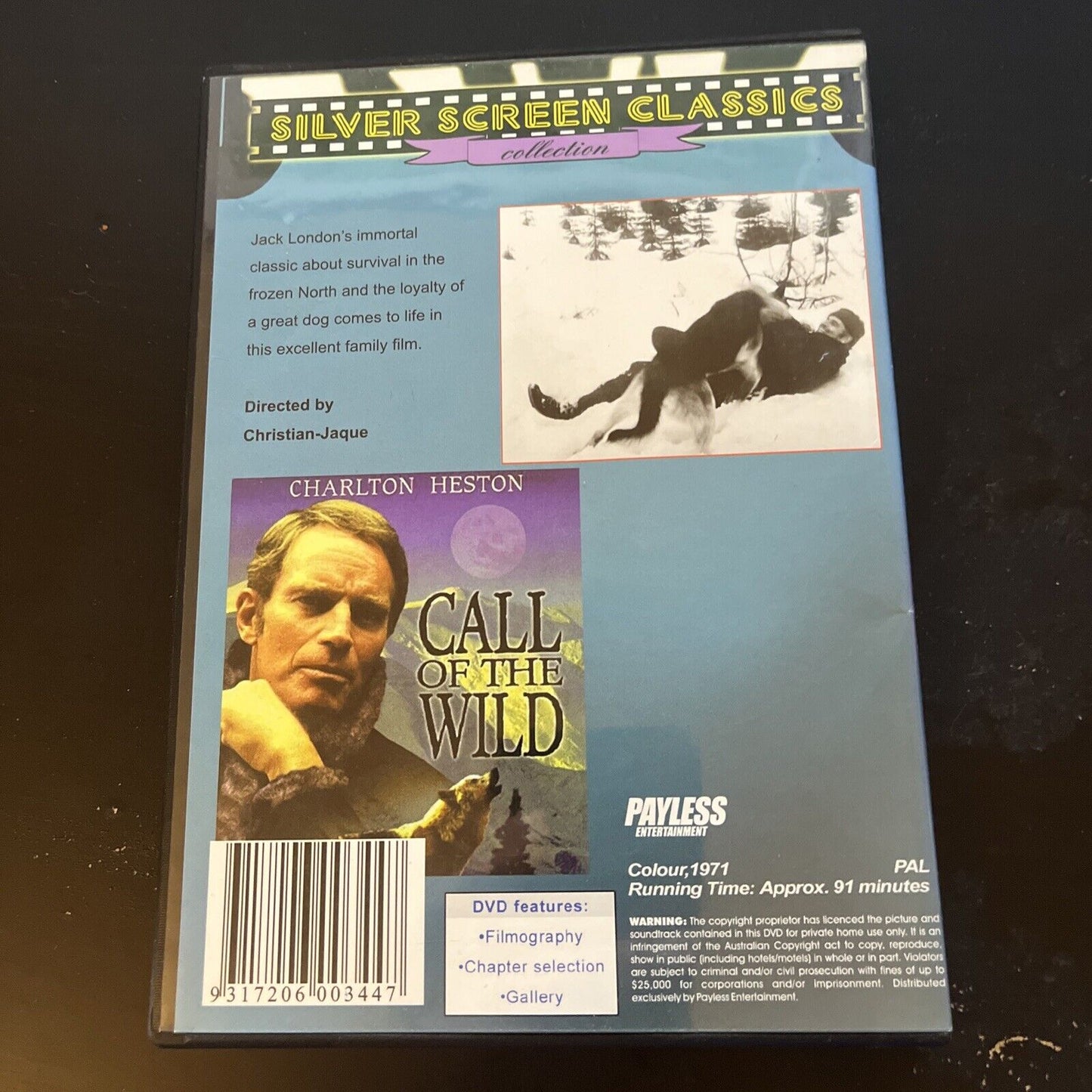 Call Of The Wild (DVD, 1972) Charlton Heston, Michelle Mercier, NEW All Regions
