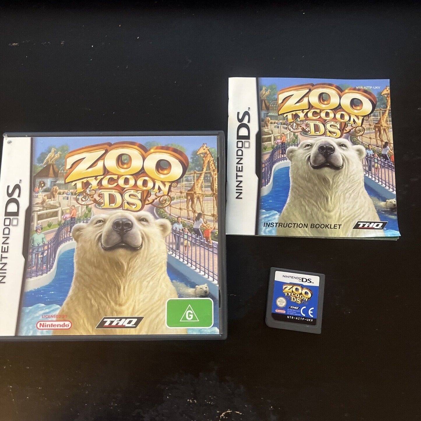 Zoo Tycoon DS (Nintendo DS, 2005) Complete Game w/Manual