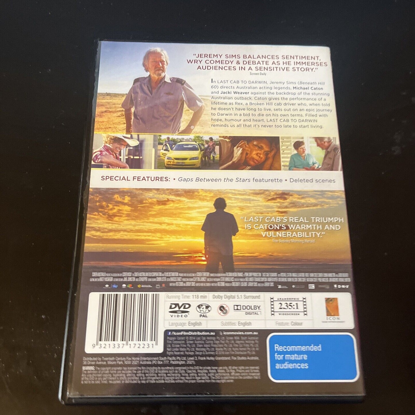 Last Cab To Darwin (DVD, 2015) Mark Coles Smith, Michael Caton NEW Region 4
