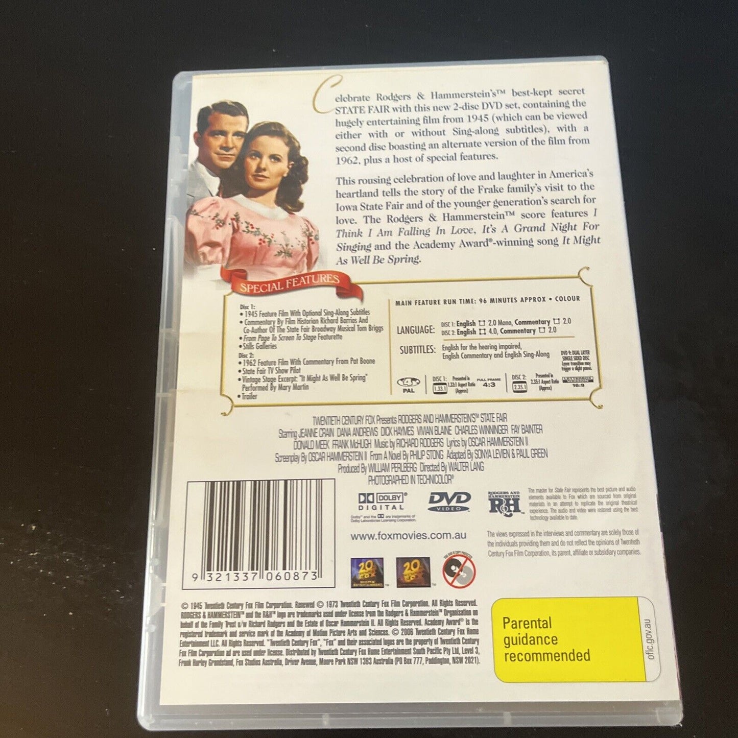 State Fair - Special Collector's Edition (DVD, 1945, 2-Disc) NEW Region 4