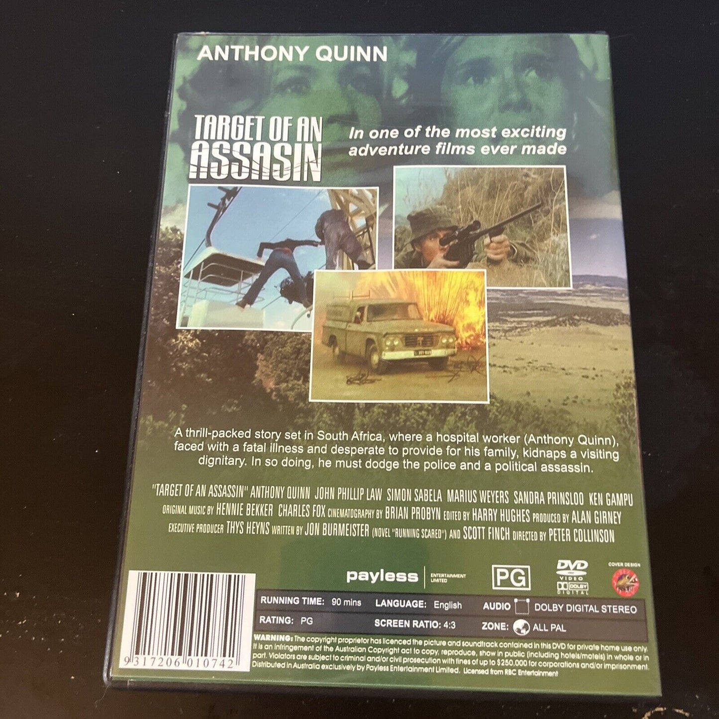 Target Of An Assassin (DVD, 1977) Anthony Quinn NEW All Regions