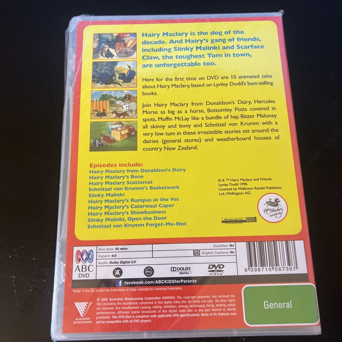 *New Sealed* Hairy Maclary (DVD, 1996) Miranda Harcourt Region 4