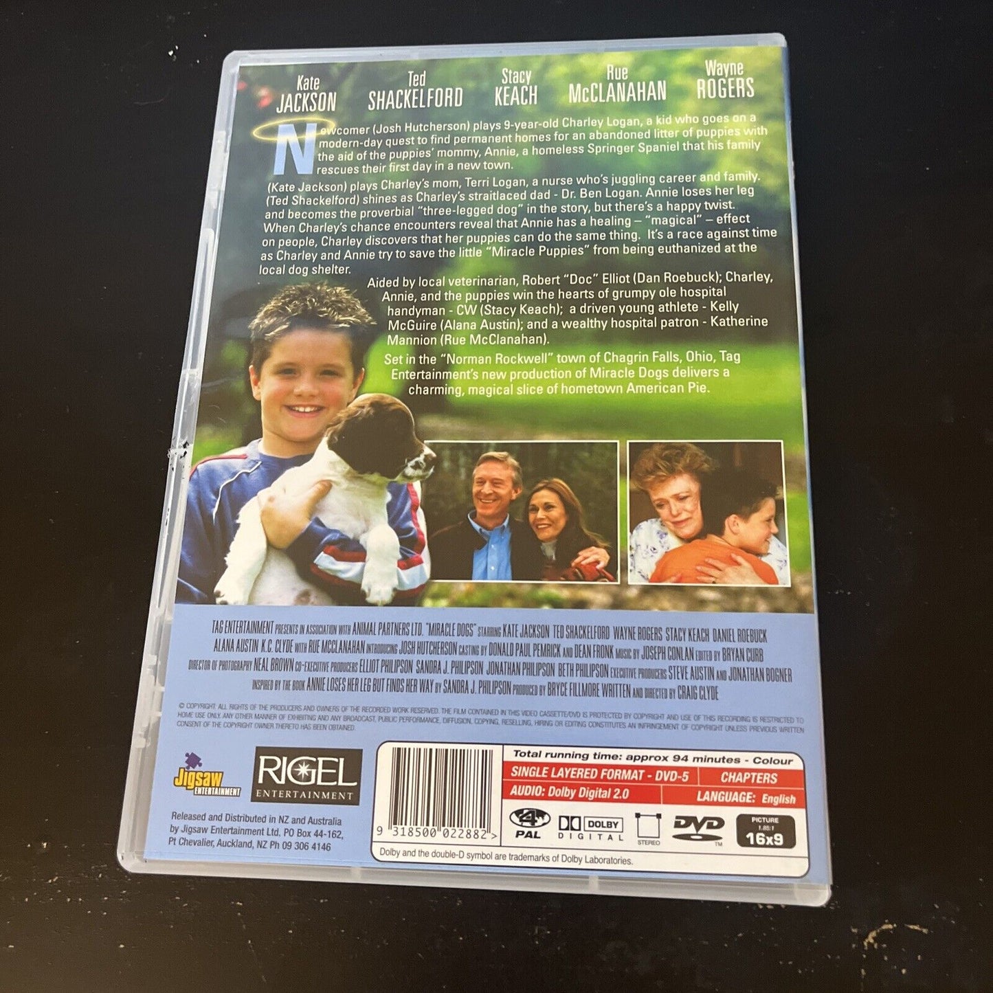 Miracle Dogs (DVD, 2003) Kate Jackson, Ted Shackelford NEW Region 4