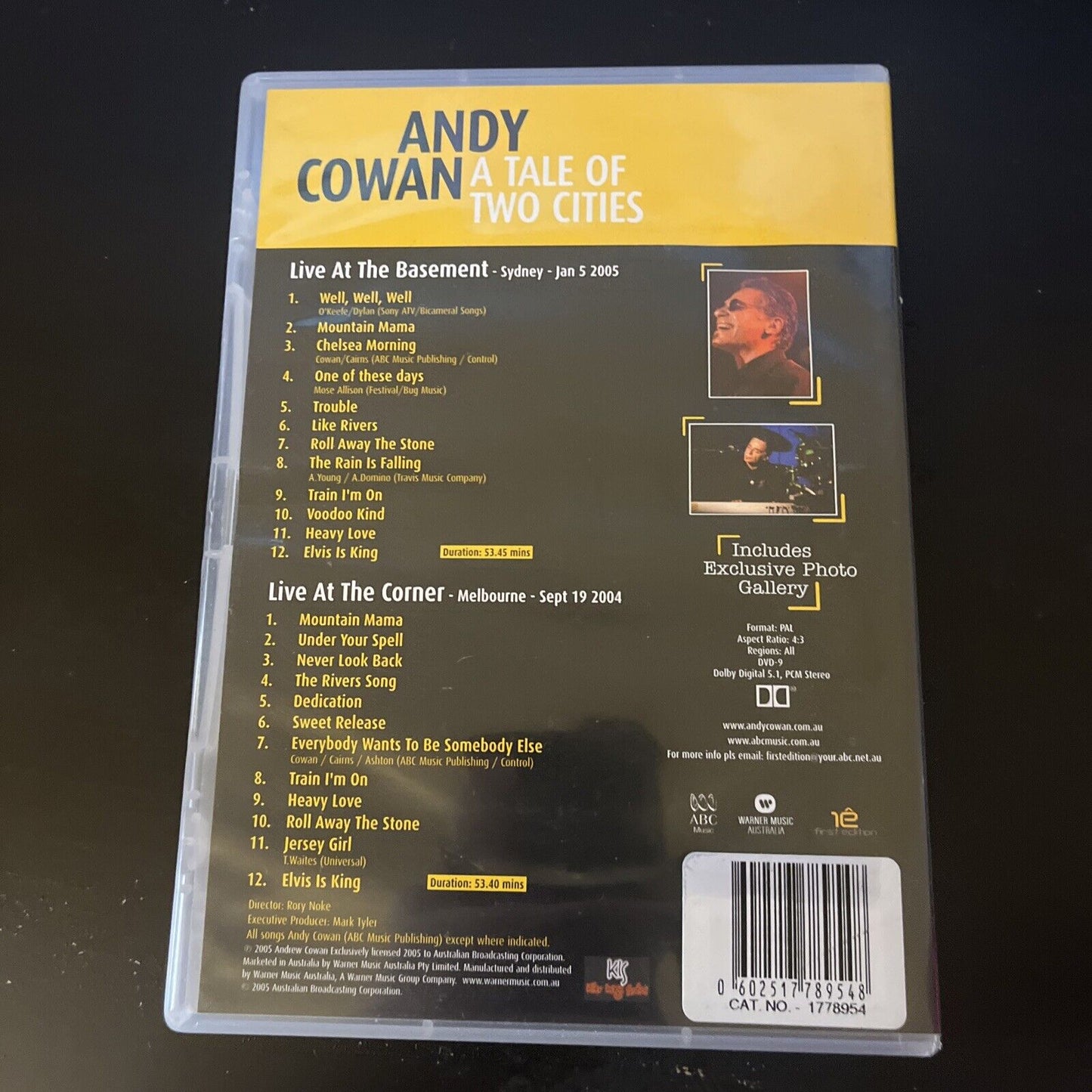 Andy Cowan - A Take Of Two Cities (DVD, 2005) NEW All Regions