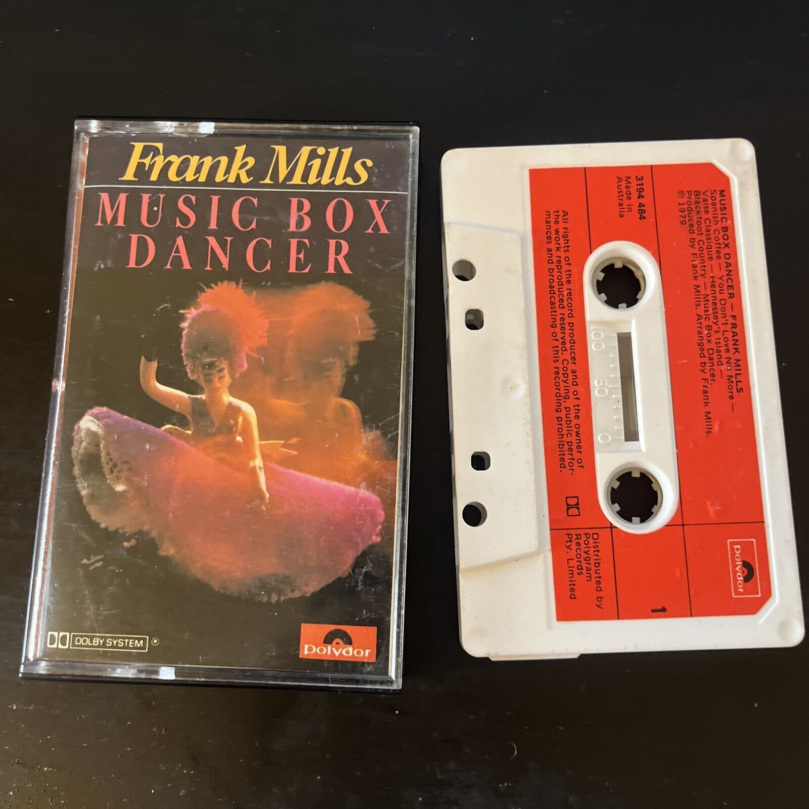Frank Mills Music Box Dancer (Cassette Tape, 1979) 3194 484 Retro Unit