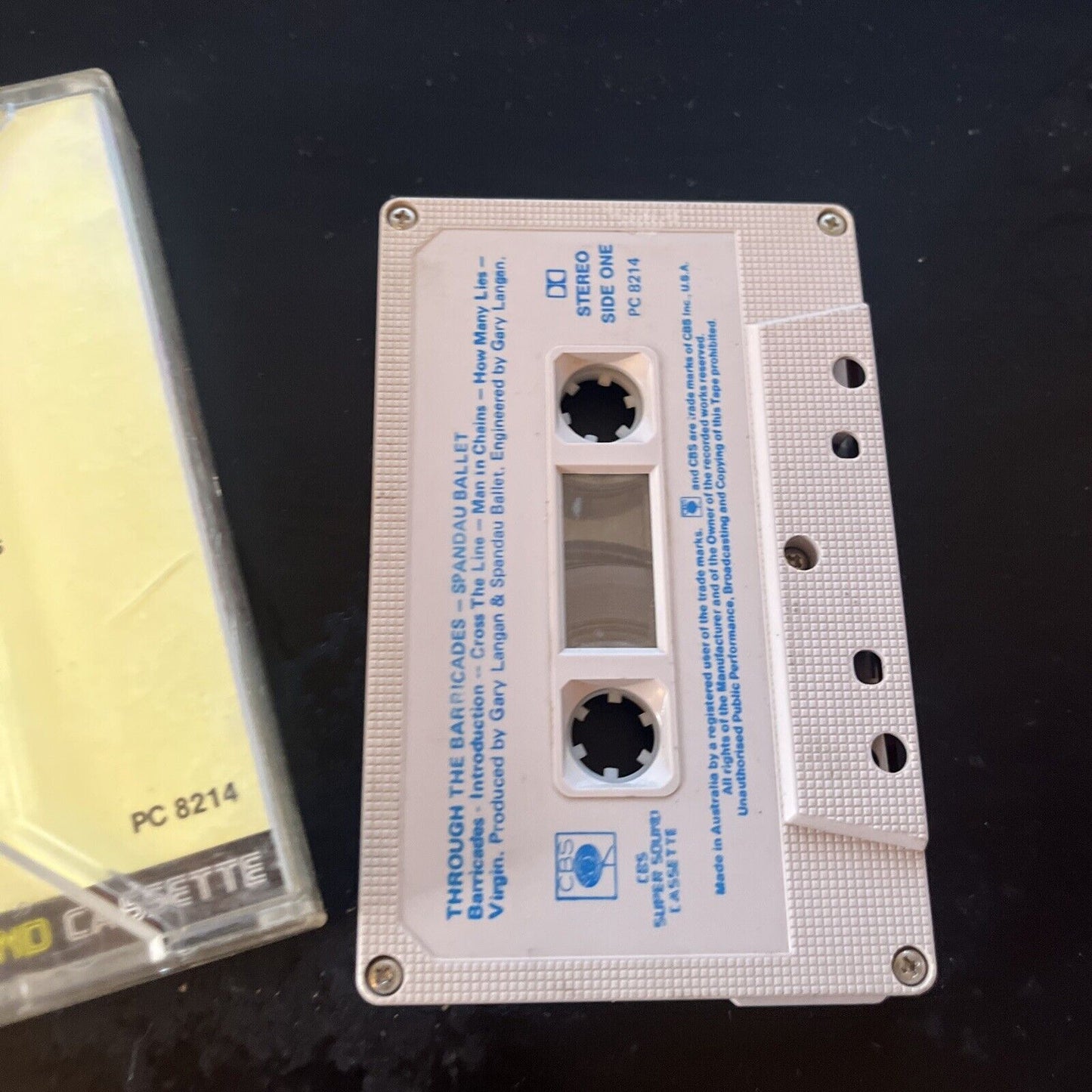 Spandau Ballet - Through The Barricades (Cassette Tape, 1986) PC 8214