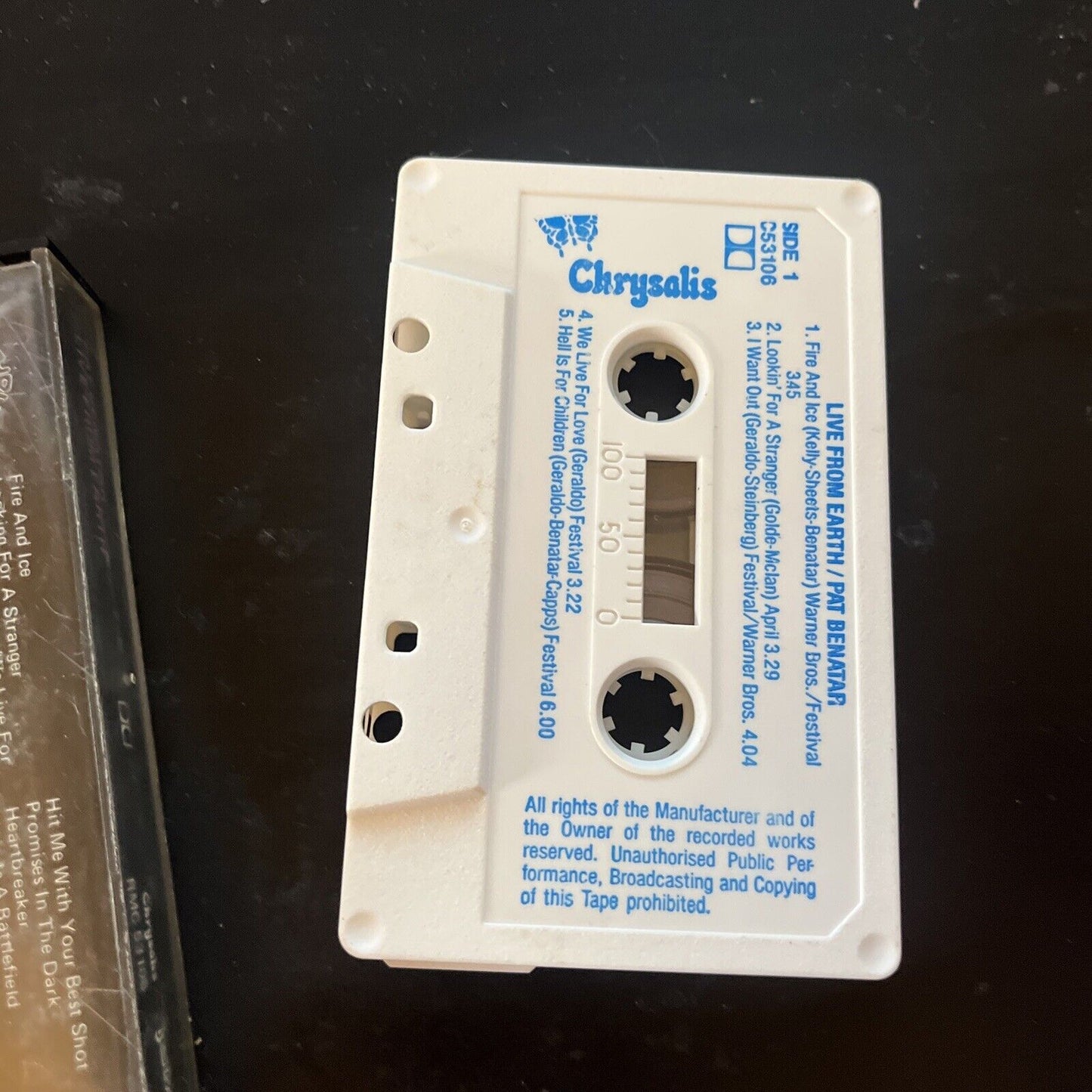 Pat Benatar - Live From Earth (Cassette Tape, 1983) RMC 53106