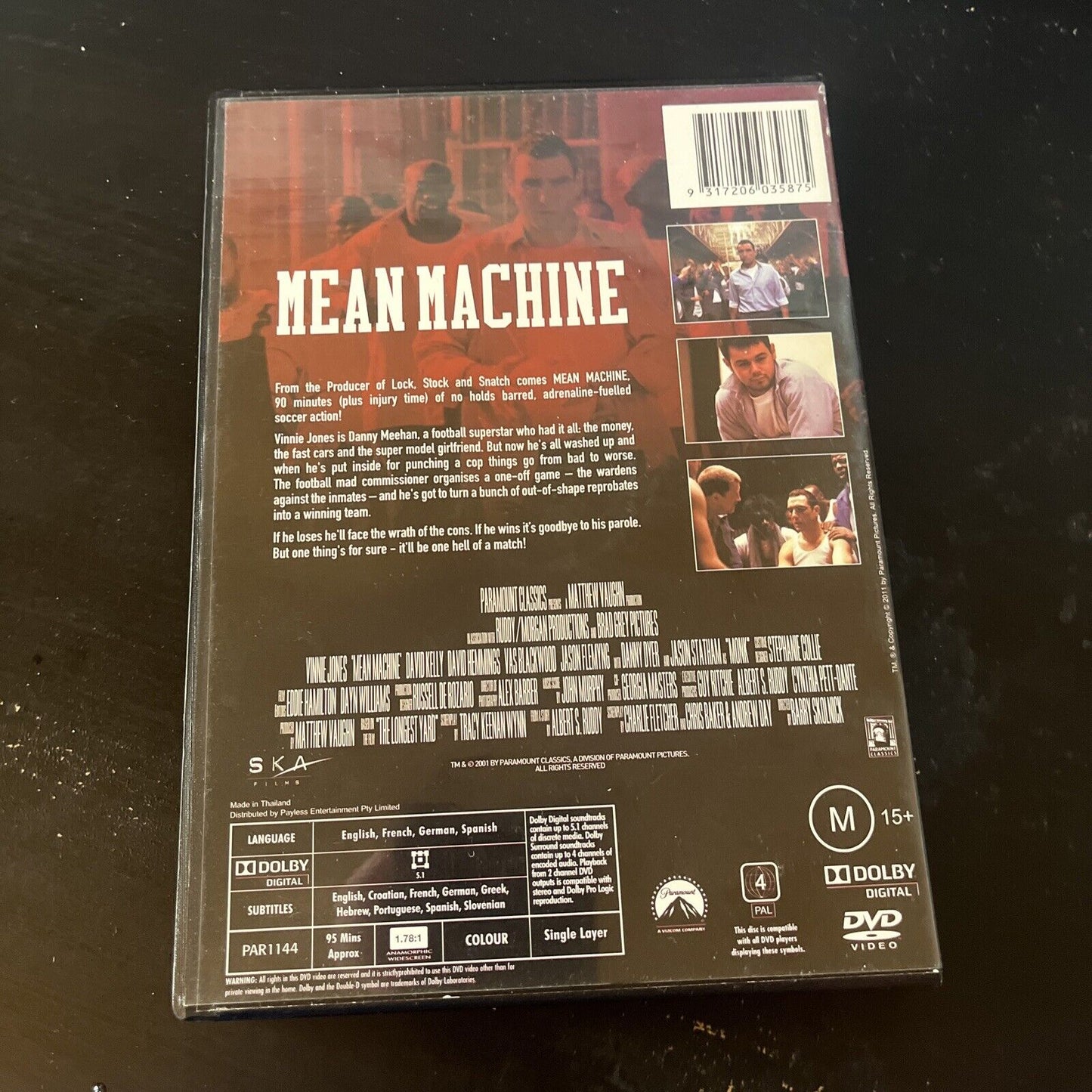 Mean Machine (DVD, 2001) Vinnie Jones, David Kelly, David Hemmings NEW Region 4