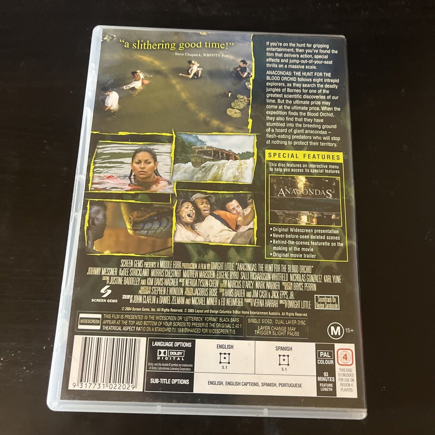 Anacondas - The Hunt For The Blood Orchid (DVD, 2004) Johnny Messner NEW Region4