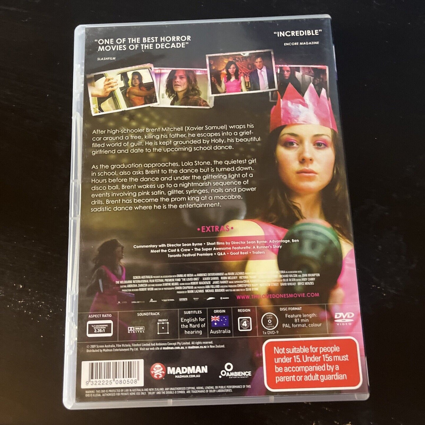 The Loved Ones (DVD, 2009) Xavier Samuel, Robin McLeavy, NEW Region 4