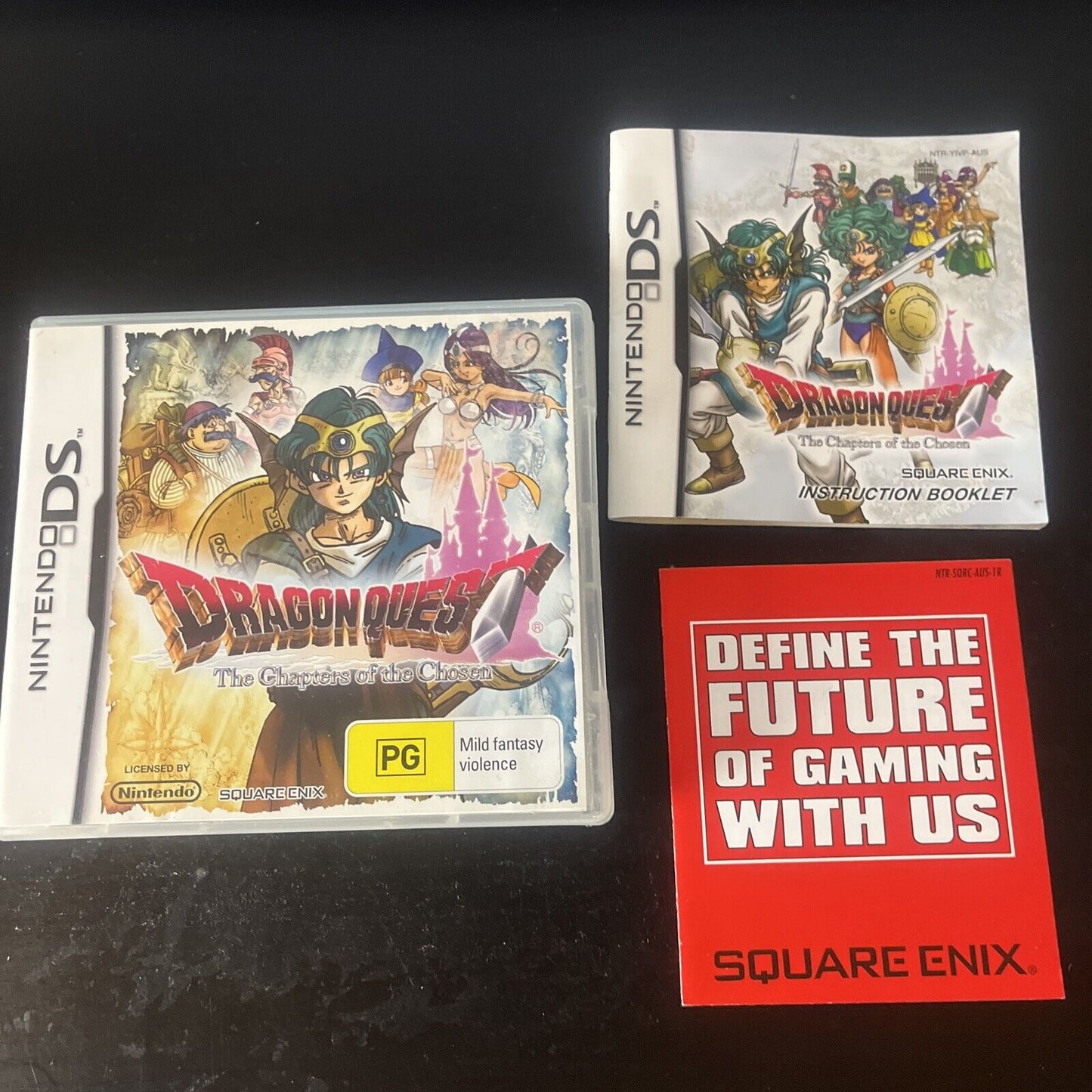 Dragon Quest: The Chapters Of The Chosen Nintendo DS Manual *No Game Cartridge*