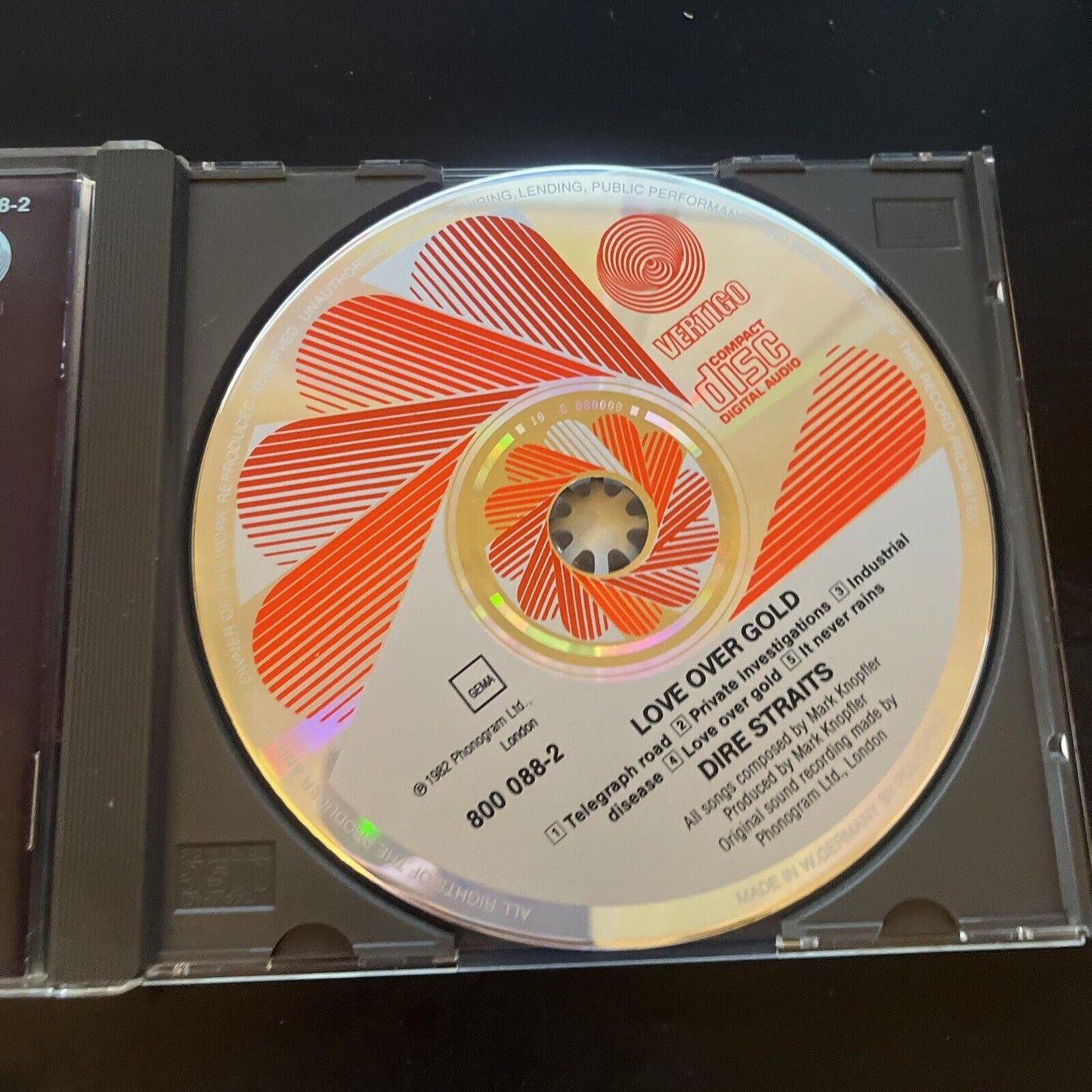 Dire Straits - Love Over Gold (CD, 1982) 800 088-2