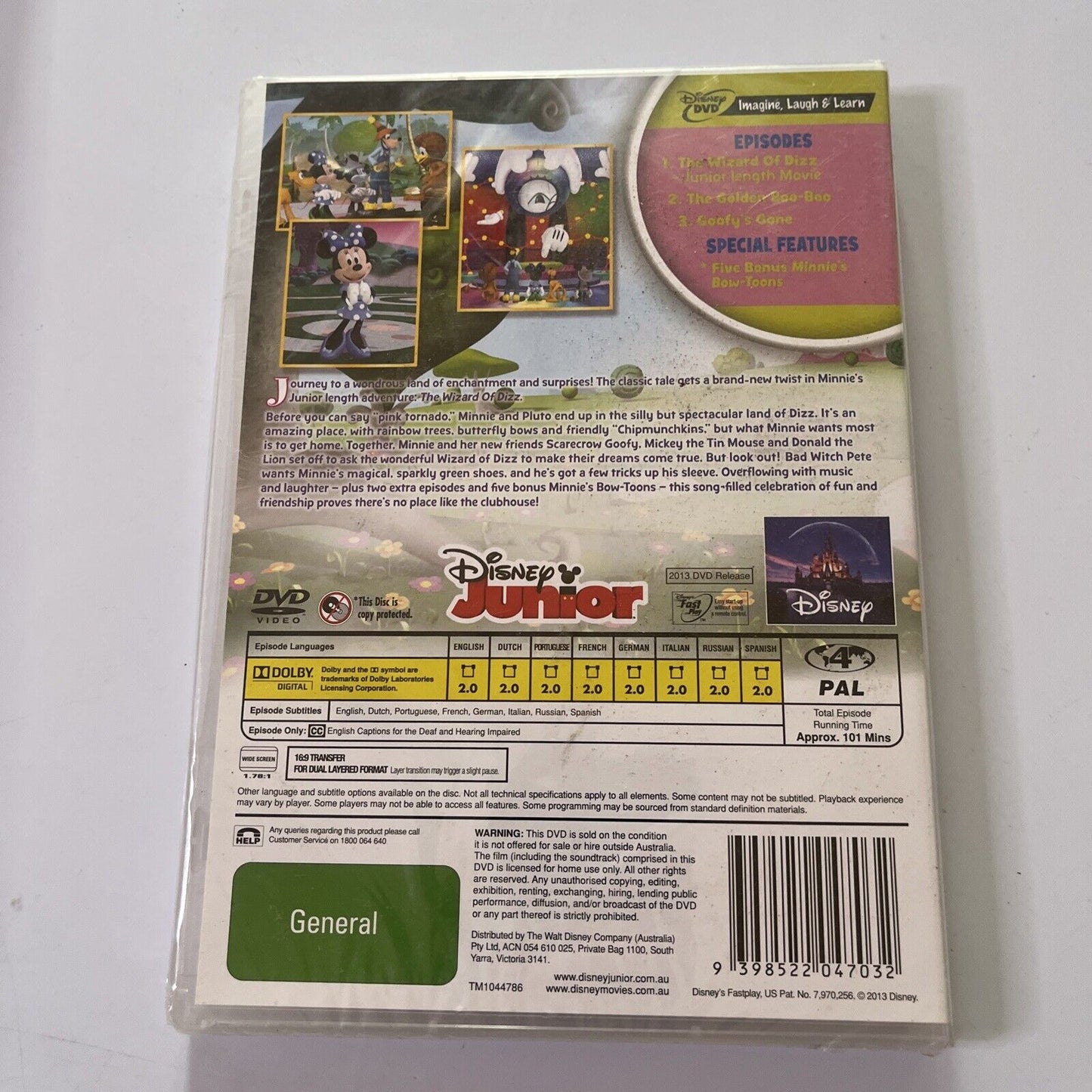 *New Sealed* Mickey Mouse Clubhouse - Wizard Of Dizz (DVD, 2013) Region 4