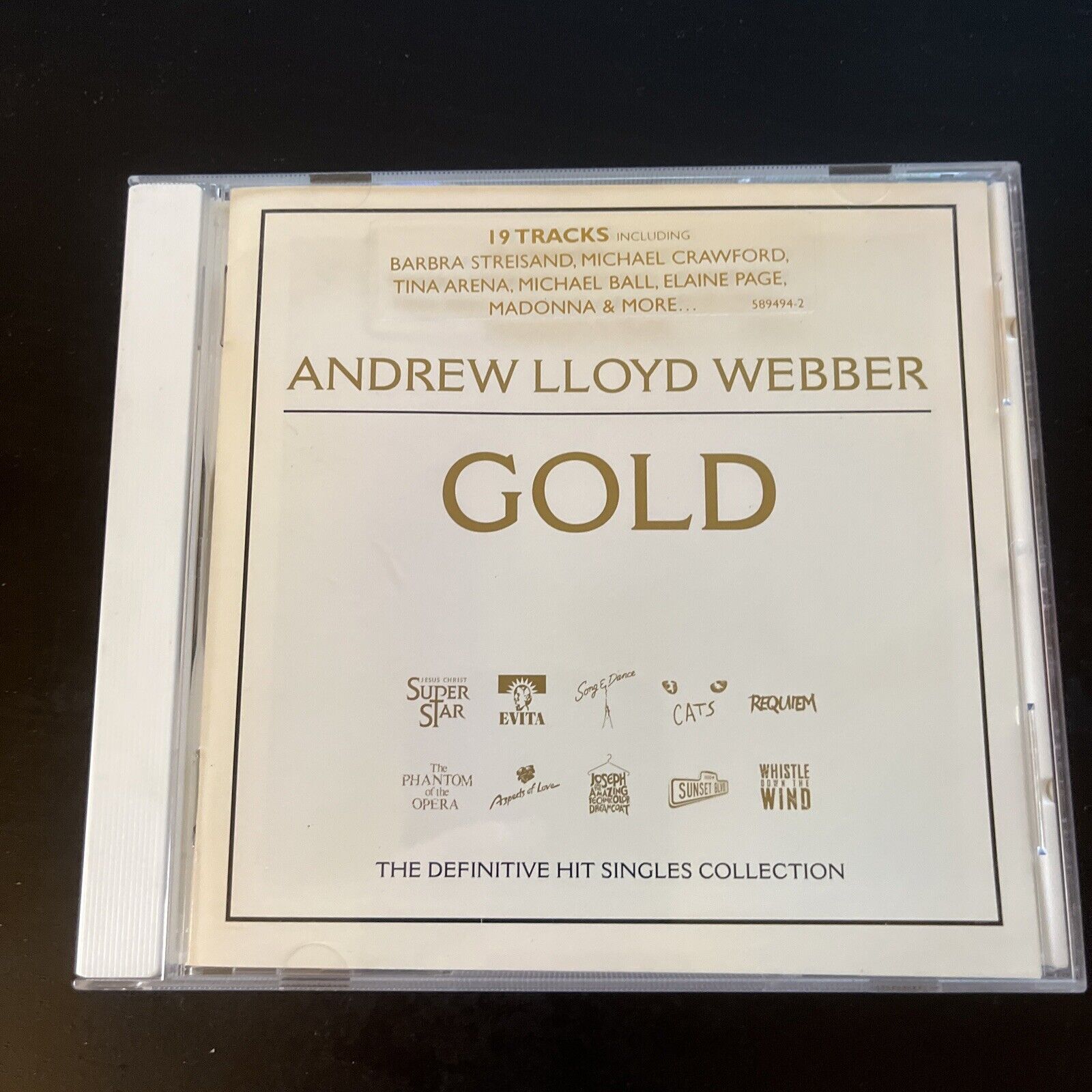 Andrew Lloyd Webber Gold: The Definitive Hit Singles Collection (CD, 2 ...