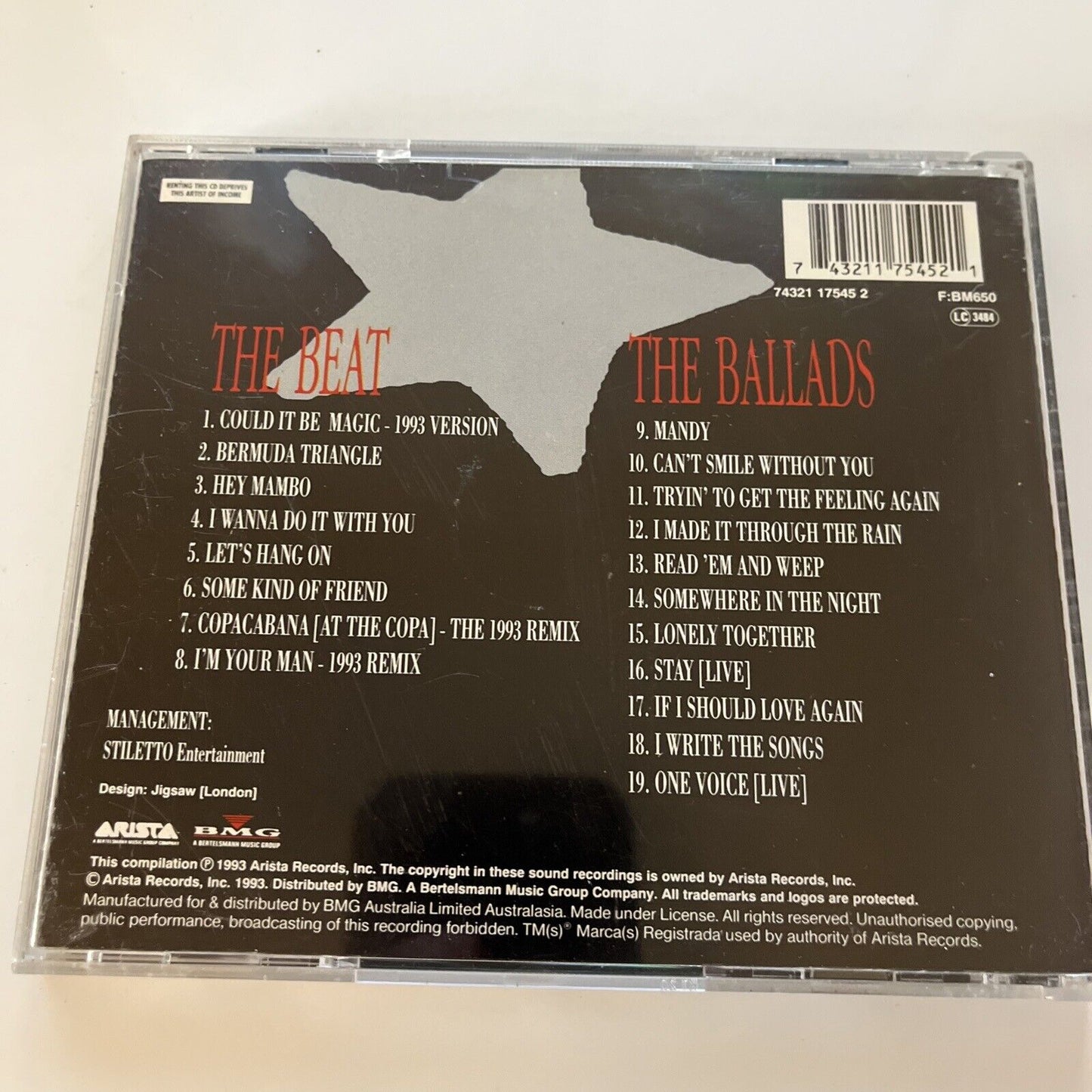 Barry Manilow - Greatest Hits: The Platinum Collection (CD, 1998)