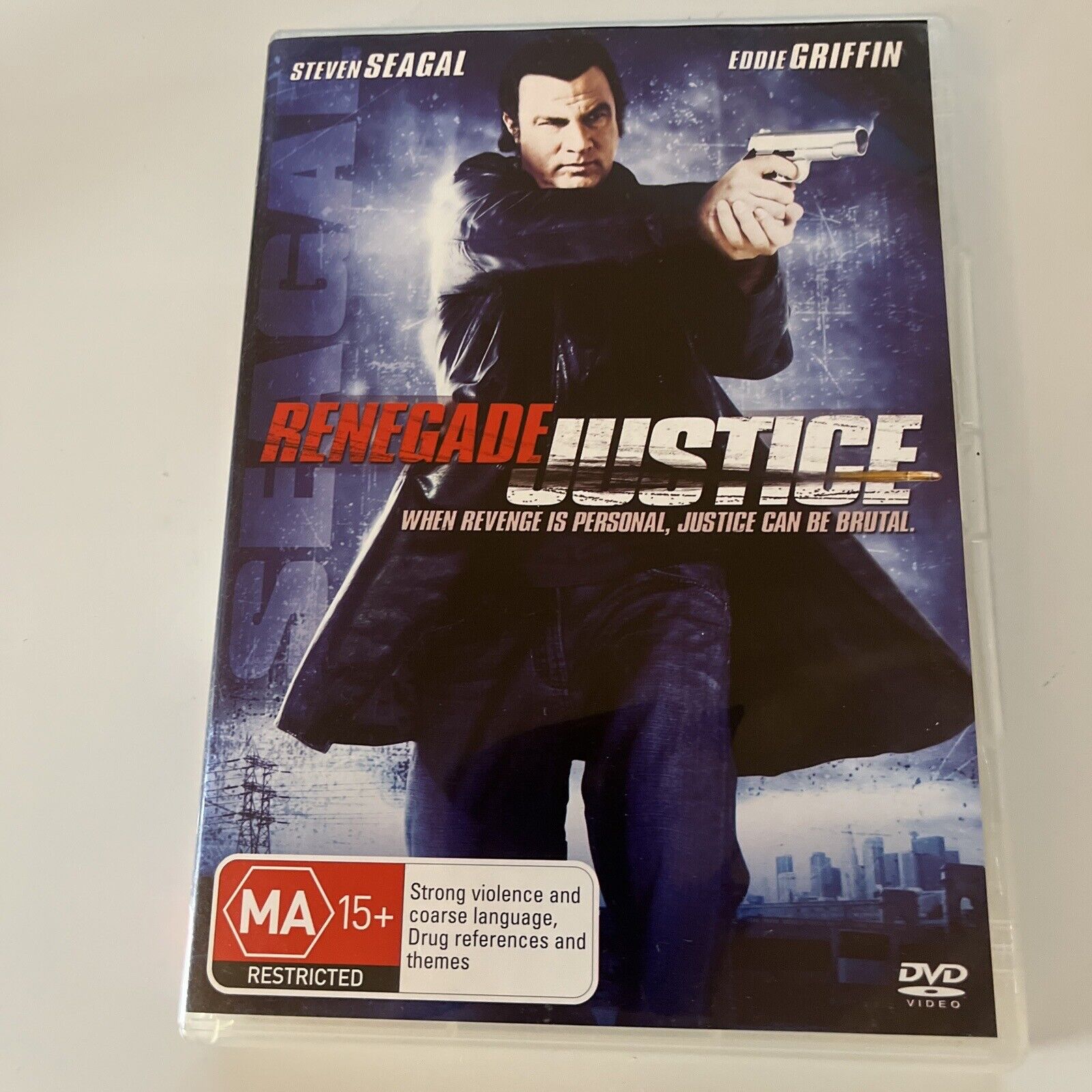 Renegade Justice DVD 2007 Steven Seagal NEW Region 4 Retro Unit