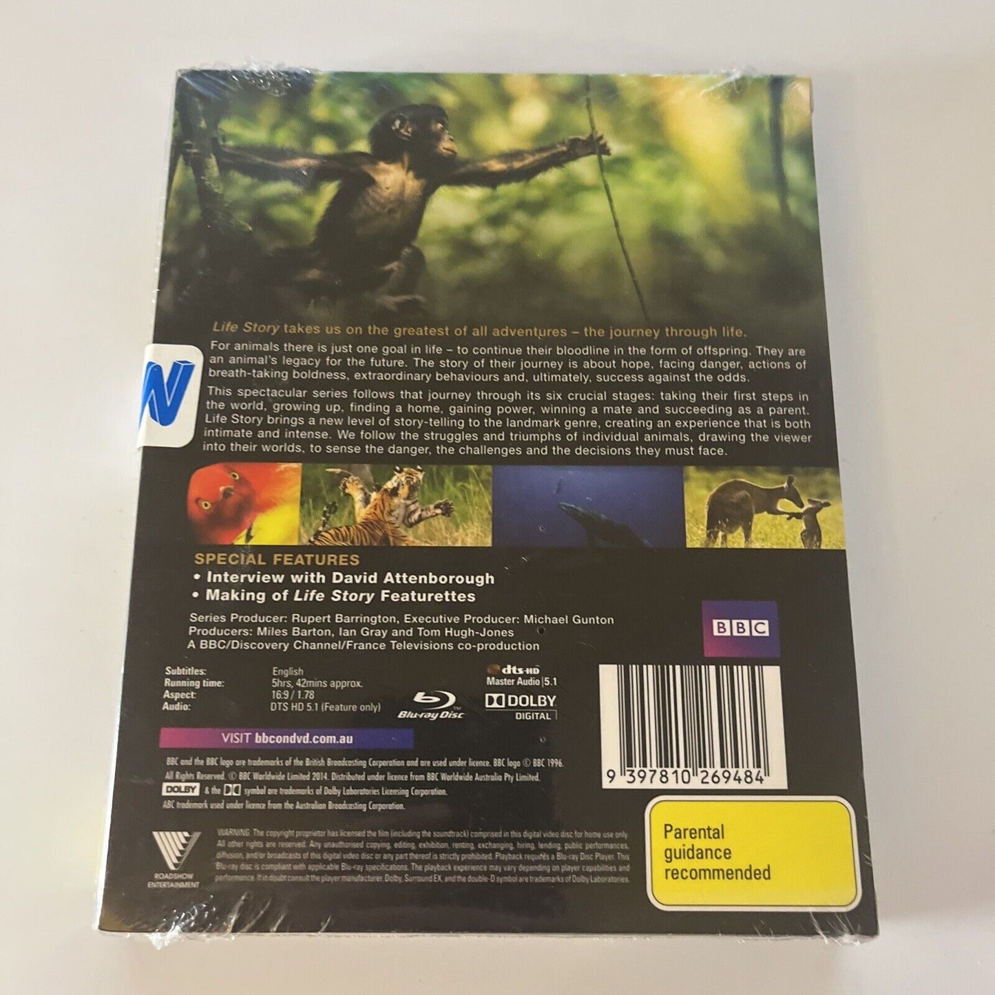 Life Story (Blu-ray, 2014) BBC David Attenborough Region B *New Sealed*