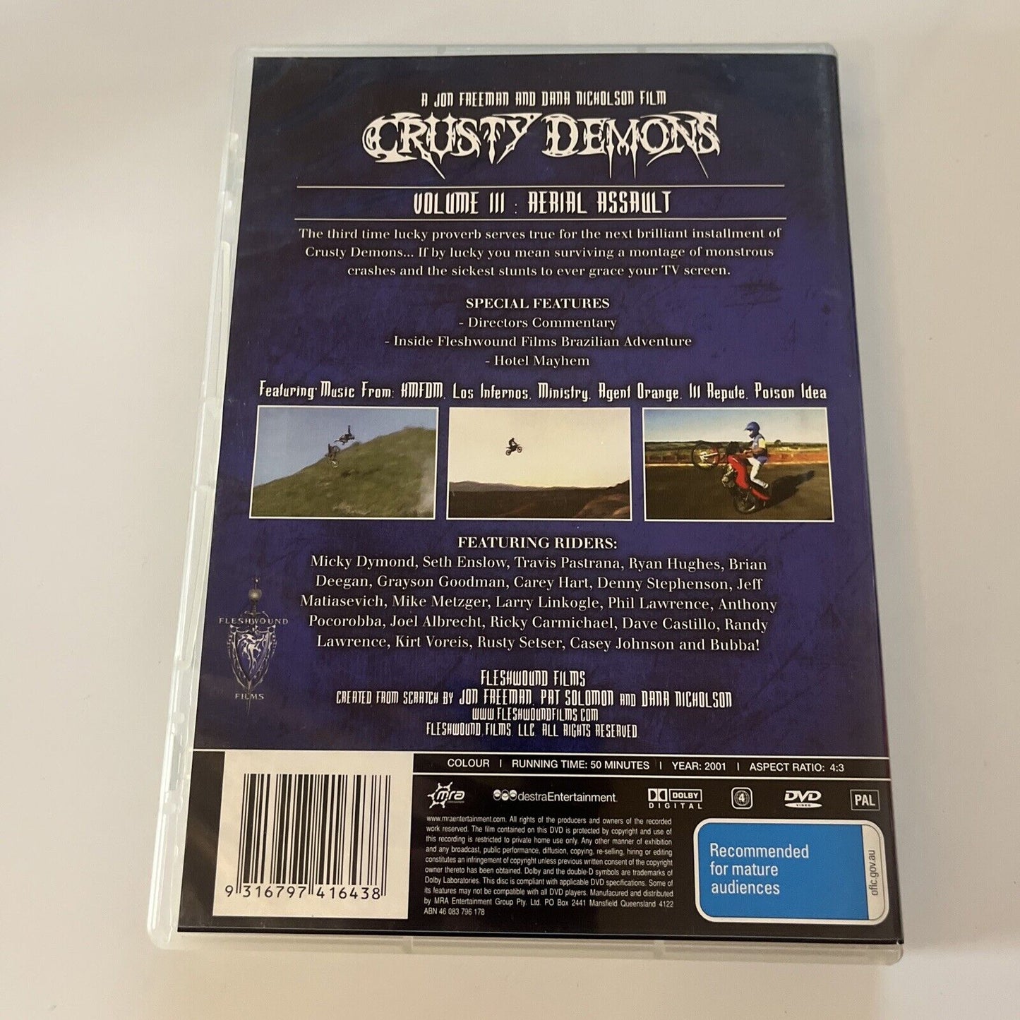 Crusty Demons - Aerial Assault (DVD, 2001) NEW Region 4