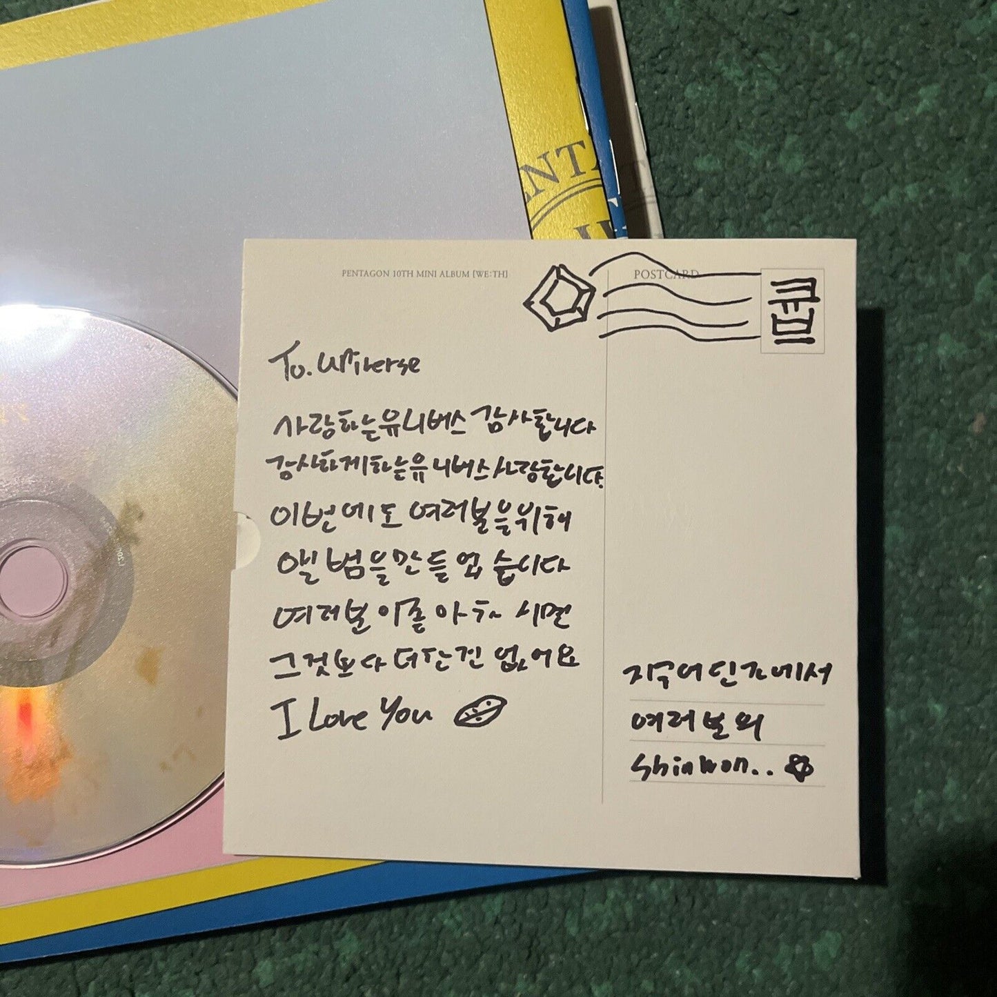 Pentagon - We:Th (CD, 2020) Booklet Postcard Kpop