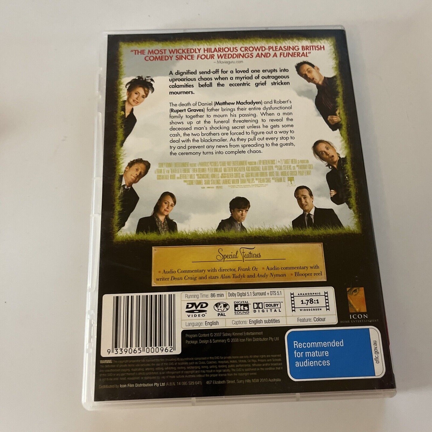 Death At A Funeral - Special Edition (DVD, 2007) Peter Dinklage, NEW Region 4